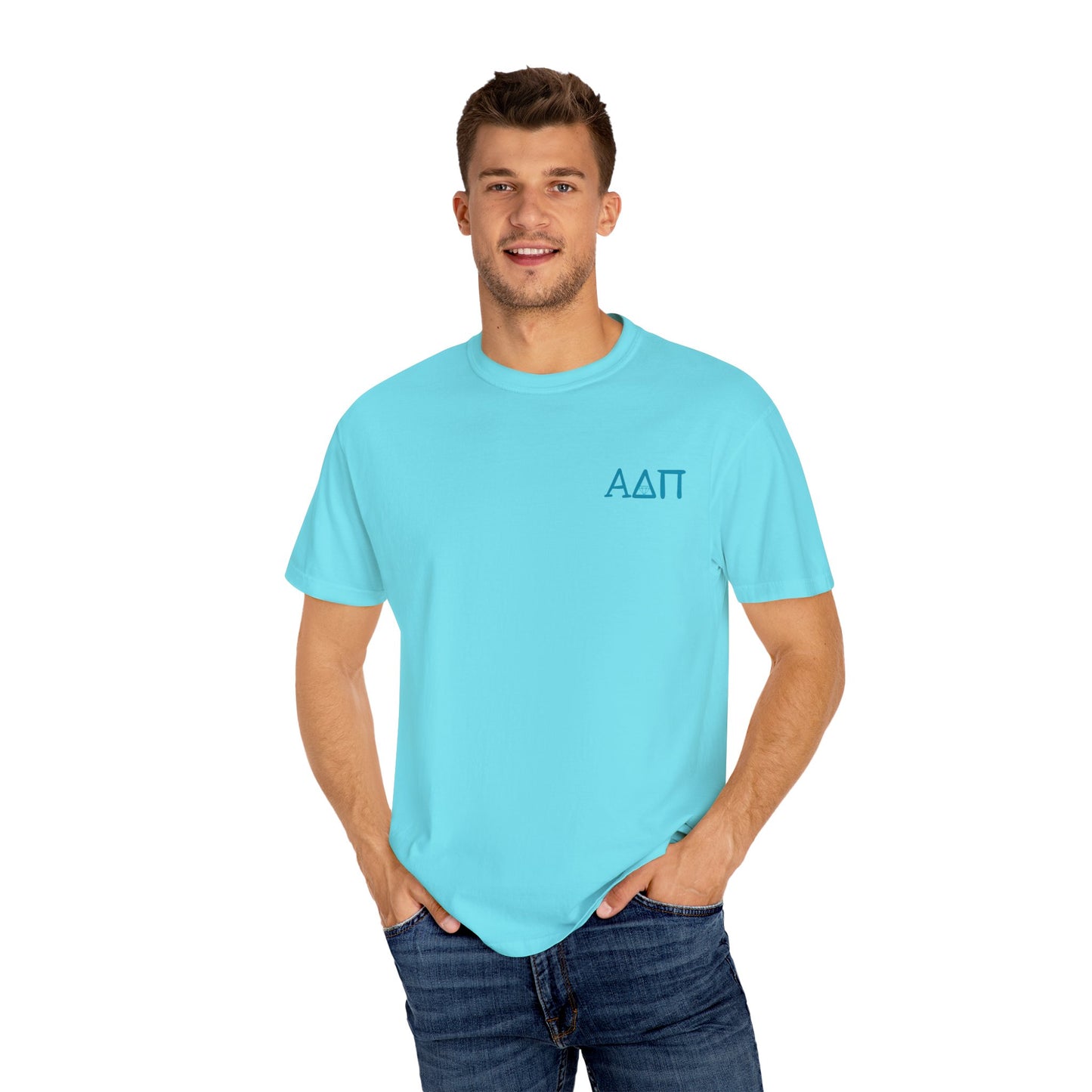 Alpha Delta Pi T-Shirt, Sorority Shirt, College Apparel, Greek Life Gift, Unisex Garment-Dyed Tee