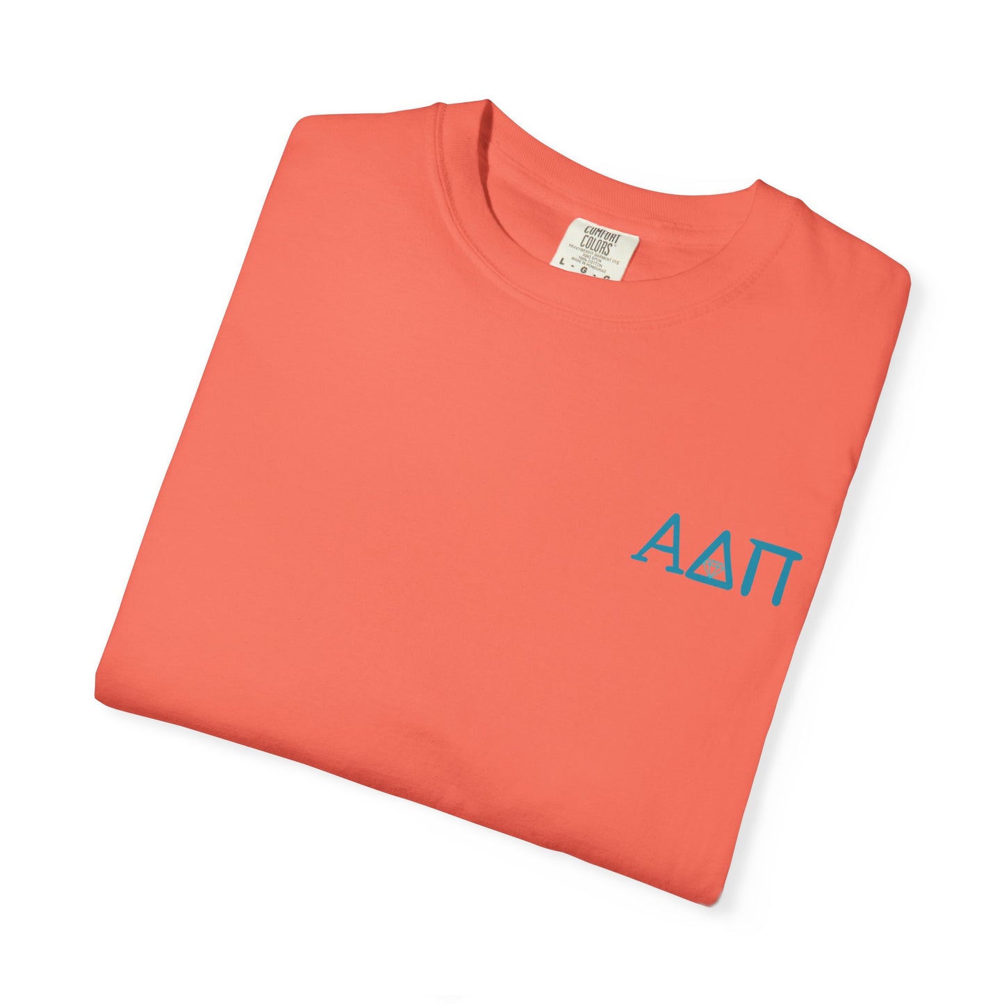Alpha Delta Pi T-Shirt, Sorority Shirt, College Apparel, Greek Life Gift, Unisex Garment-Dyed Tee