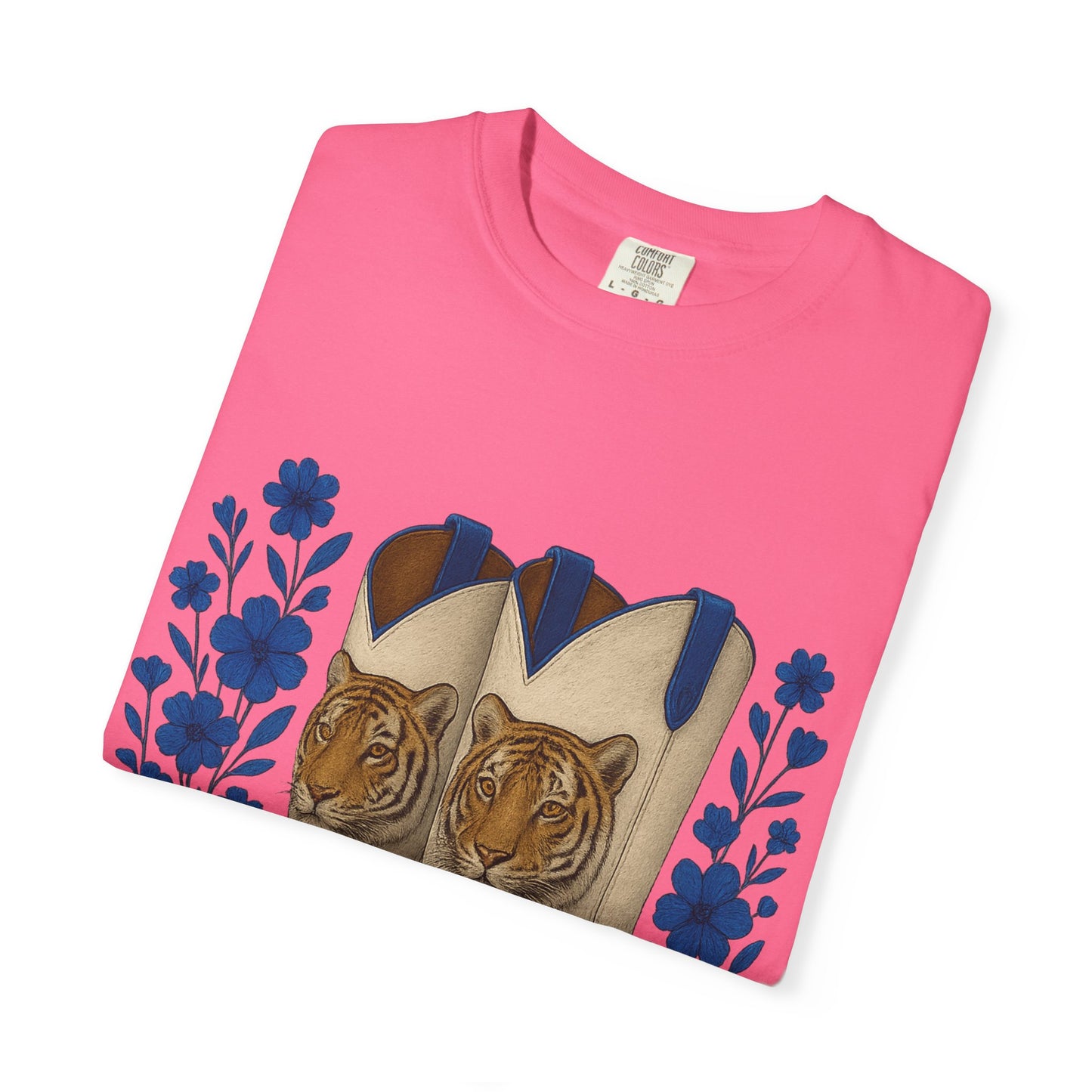 Graphic T-Shirt - Cowboy Boots & Tigress, Unisex Tee, Vintage Country Style-Memphis Tiger Fan