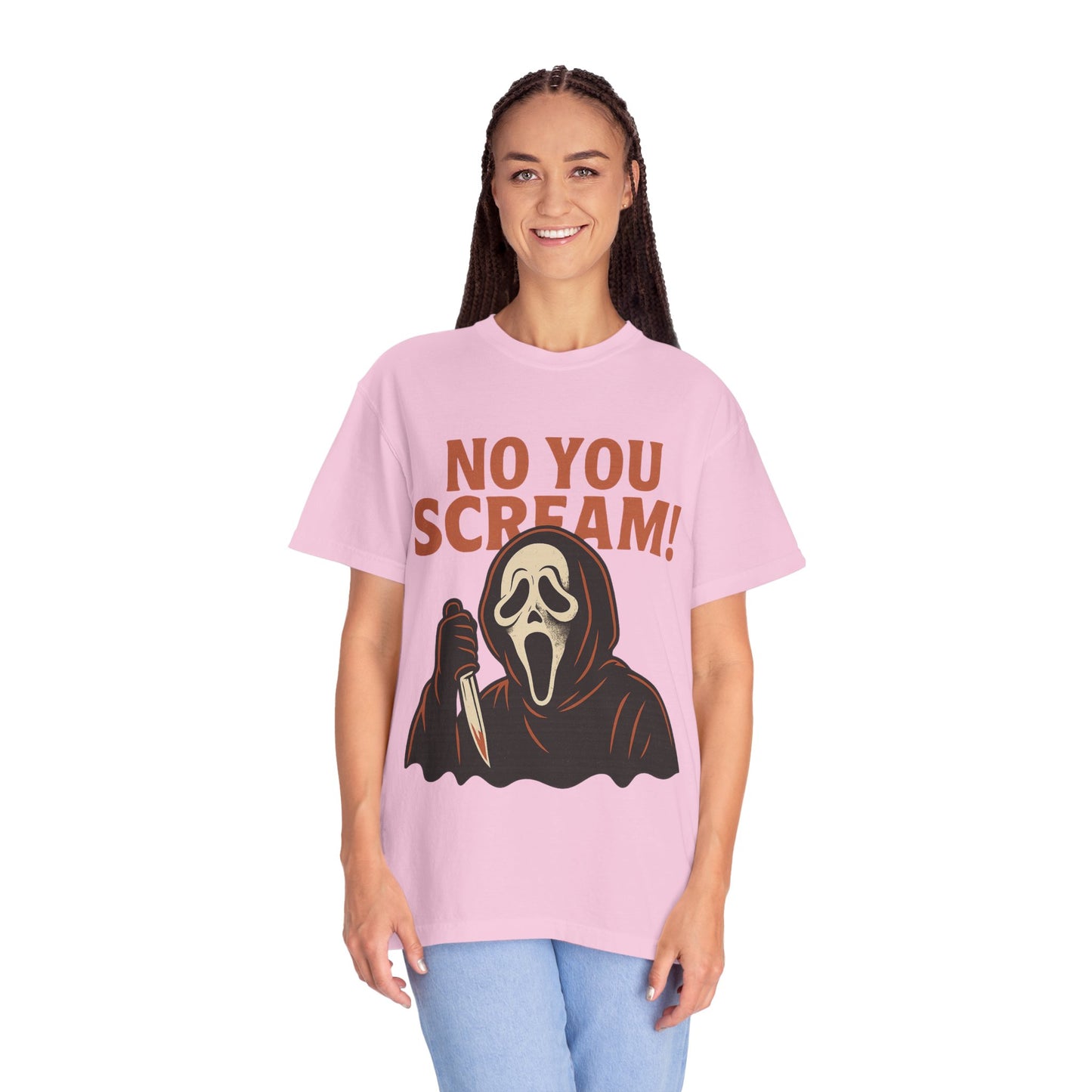 Unisex Horror-Themed T-shirt | Fun Scream Design for Halloween, Costume Parties, Movie Nights, Gift for Horror Fans