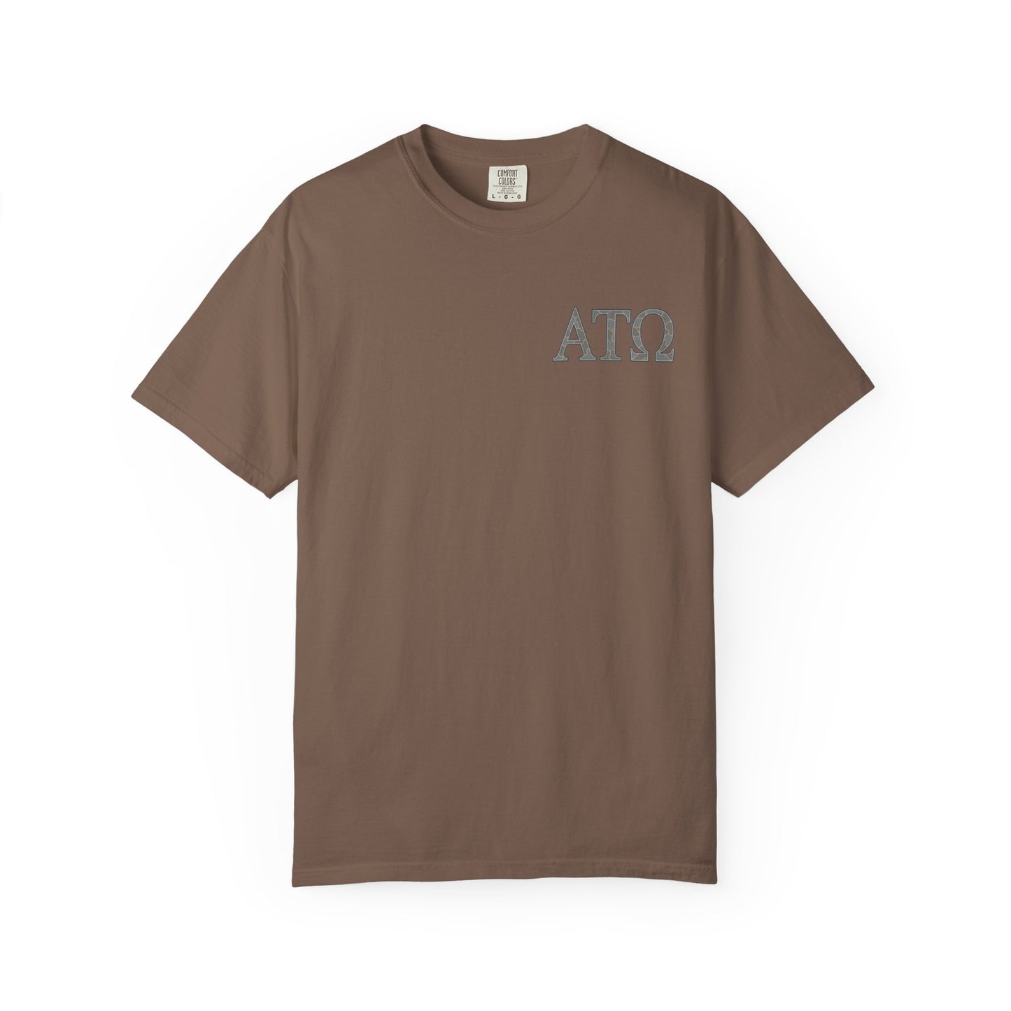 AlphaTauOmega Garment-Dyed T-shirt | Unisex Casual Tee for Fraternity Events, Gifts, College Life, Brotherhood, Greek Life