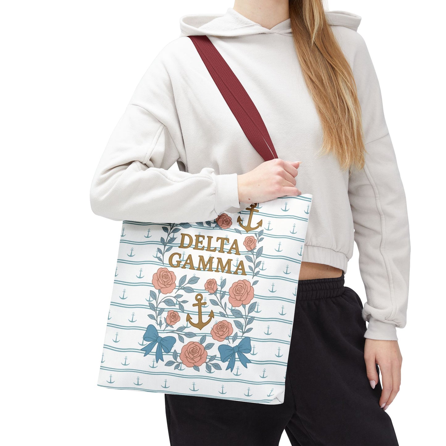 Floral Tote Bag - Delta Gamma Sisterhood Gift
