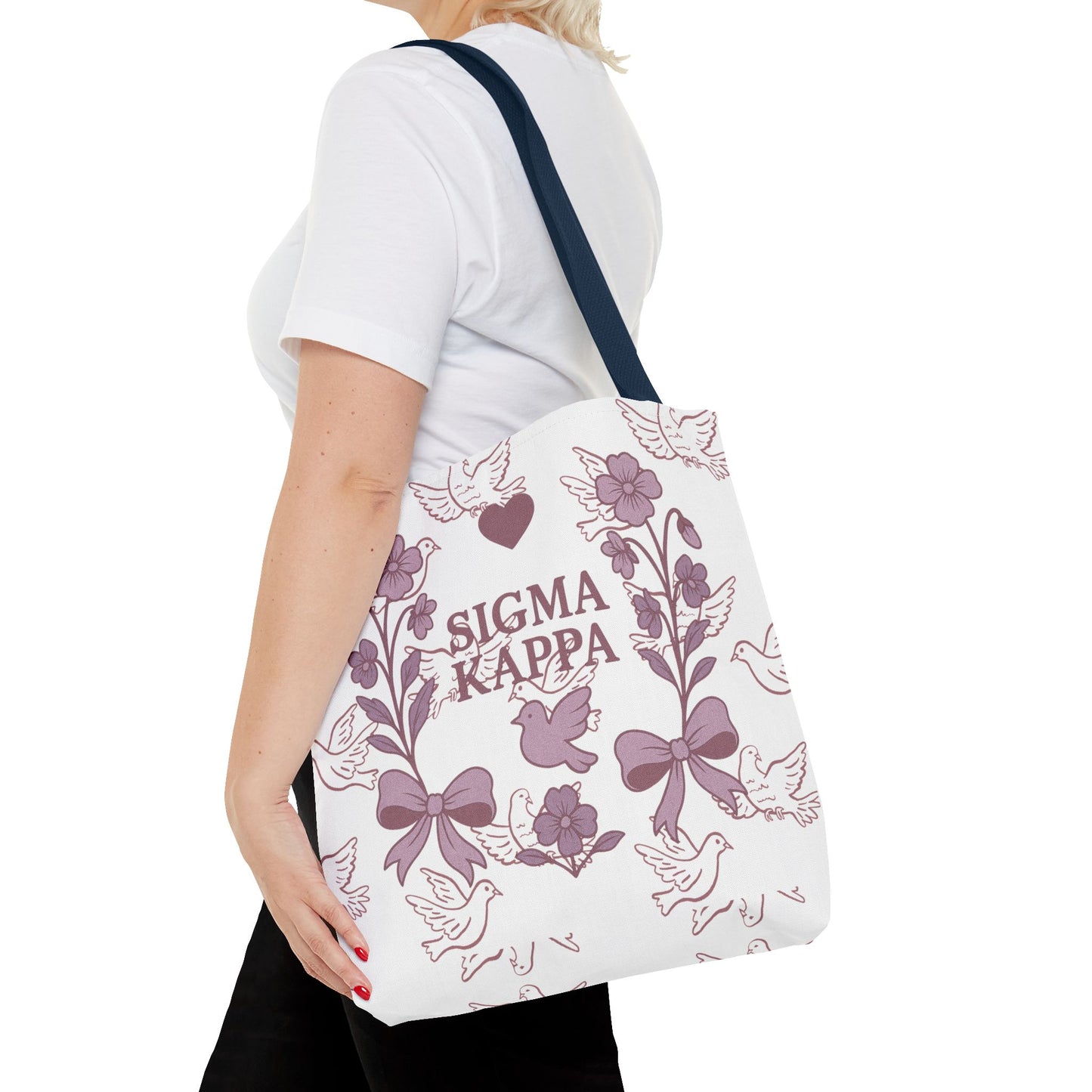 Sigma Kappa Floral Tote Bag | Sorority Gift, Eco-Friendly Carry-All, College Accessory, Stylish Shopping Bag, Chic Beach Tote
