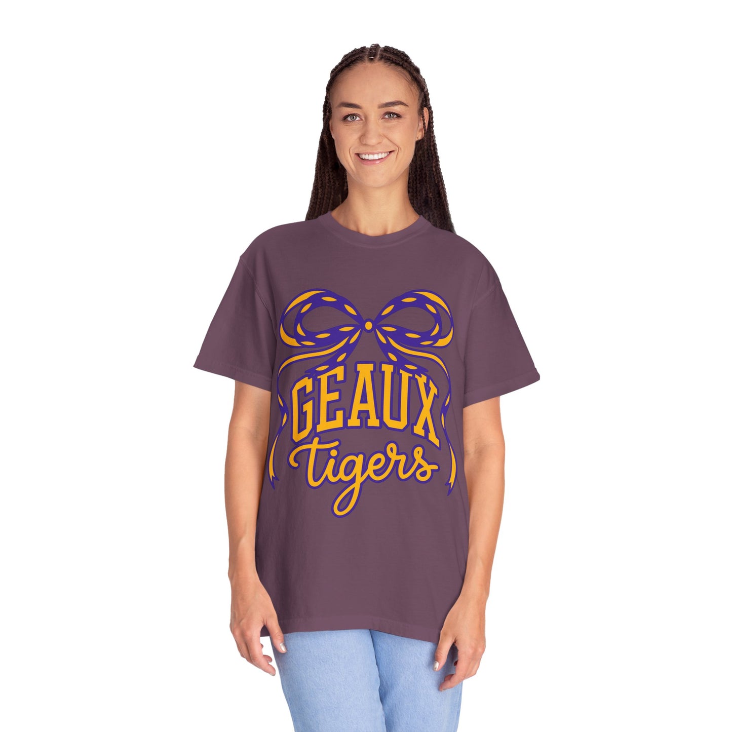 Géaux Tigers Garment-Dyed T-Shirt, Unisex Tee, LSU Spirit Wear, College Apparel, Game Day Outfit, Casual Style