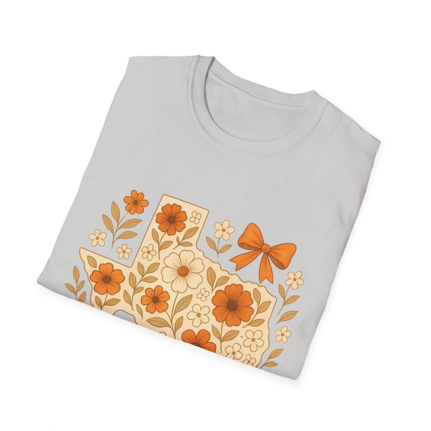 Texas Floral Unisex T-Shirt, Gift for Texans, Spring & Summer Wear, Festival Attire, Southern Charm Shirt