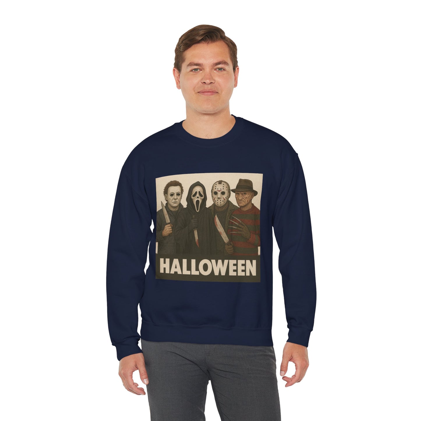 Spooky Movie Crewneck Sweatshirt - Halloween Horror Apparel
