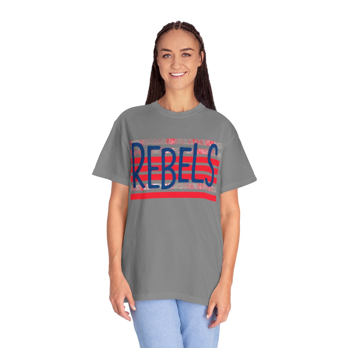 Rebels T-Shirt, Vintage Style Tee, Unisex Graphic Shirt, Summer Fashion, Independence Day Apparel, Football Game Day, Hotty Toddy