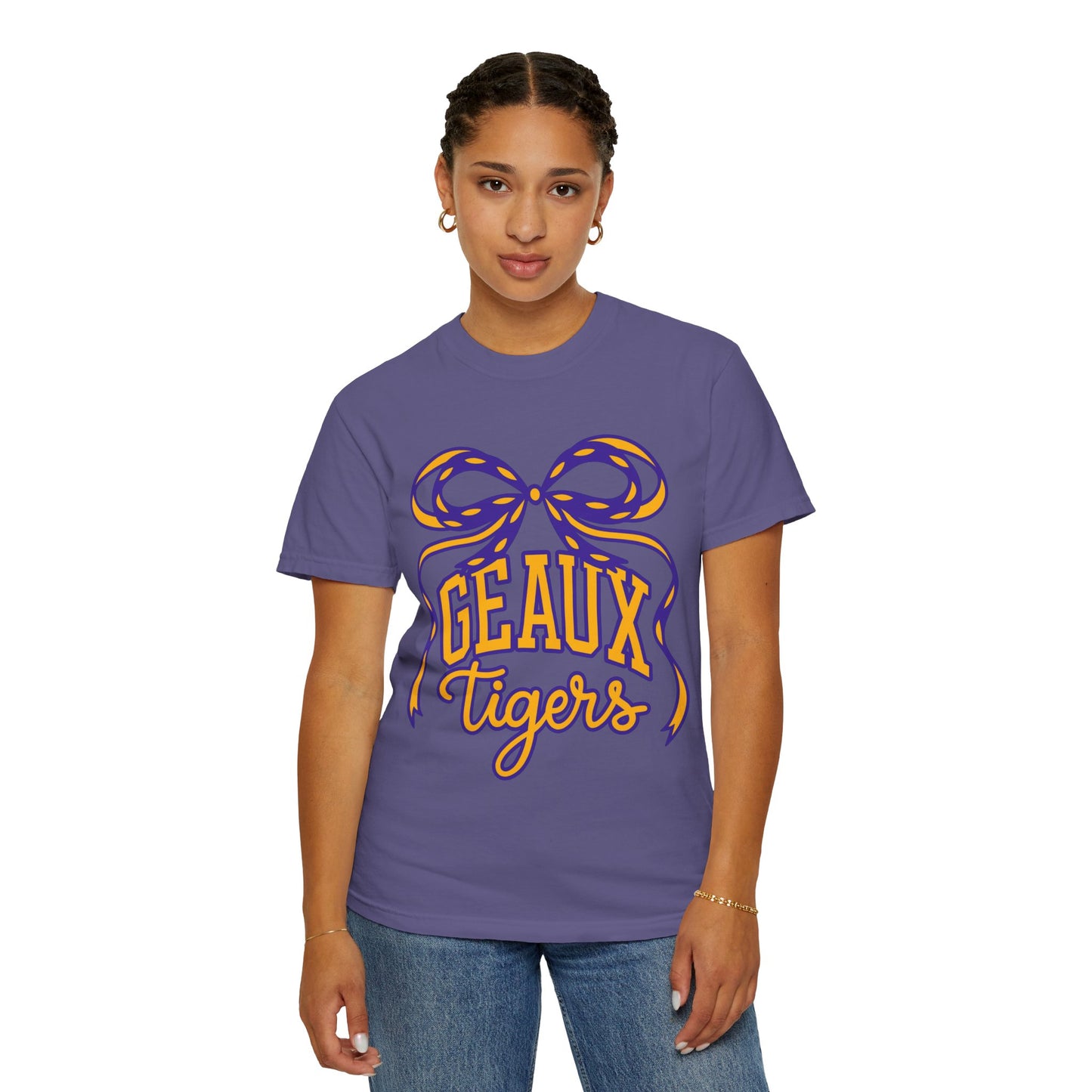Géaux Tigers Garment-Dyed T-Shirt, Unisex Tee, LSU Spirit Wear, College Apparel, Game Day Outfit, Casual Style