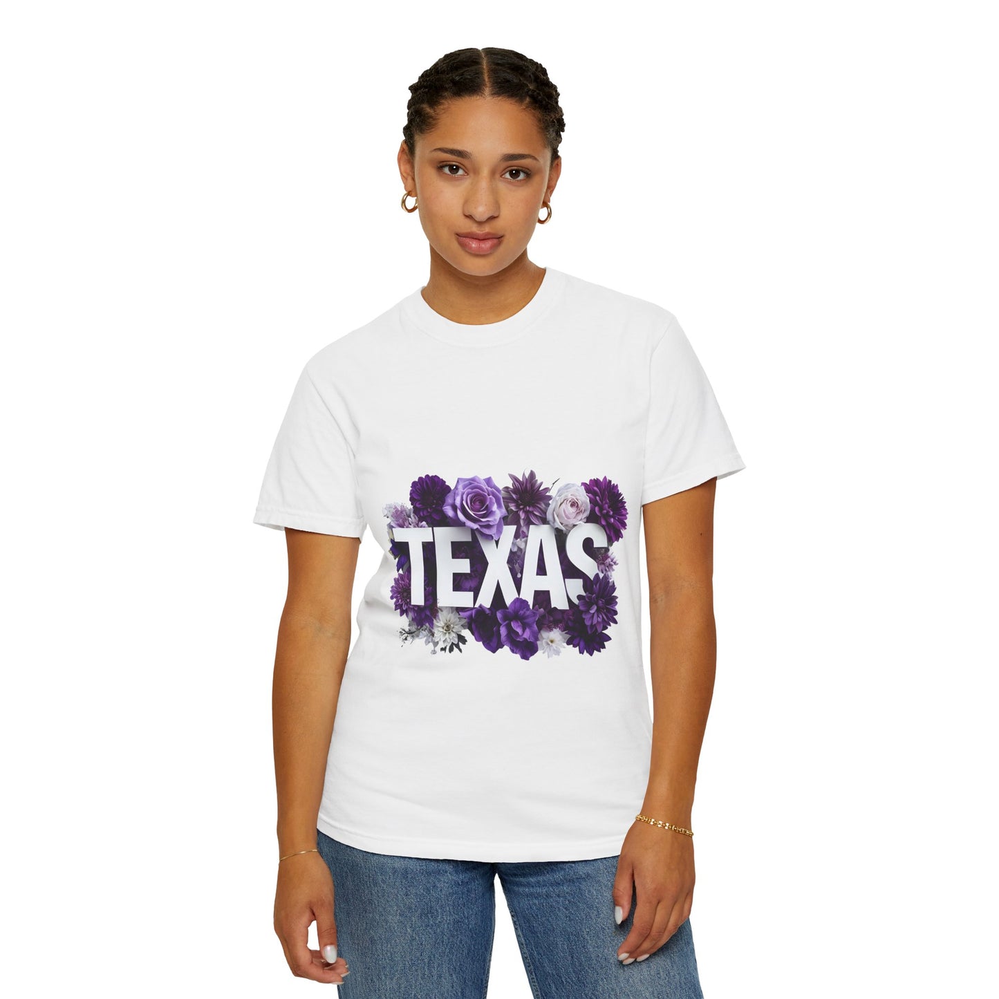 Texas Floral T-Shirt, Unisex Aesthetic Tee, Summer Outfit, Gift for Texan, Casual Style Shirt, Travel Souvenir Shirt