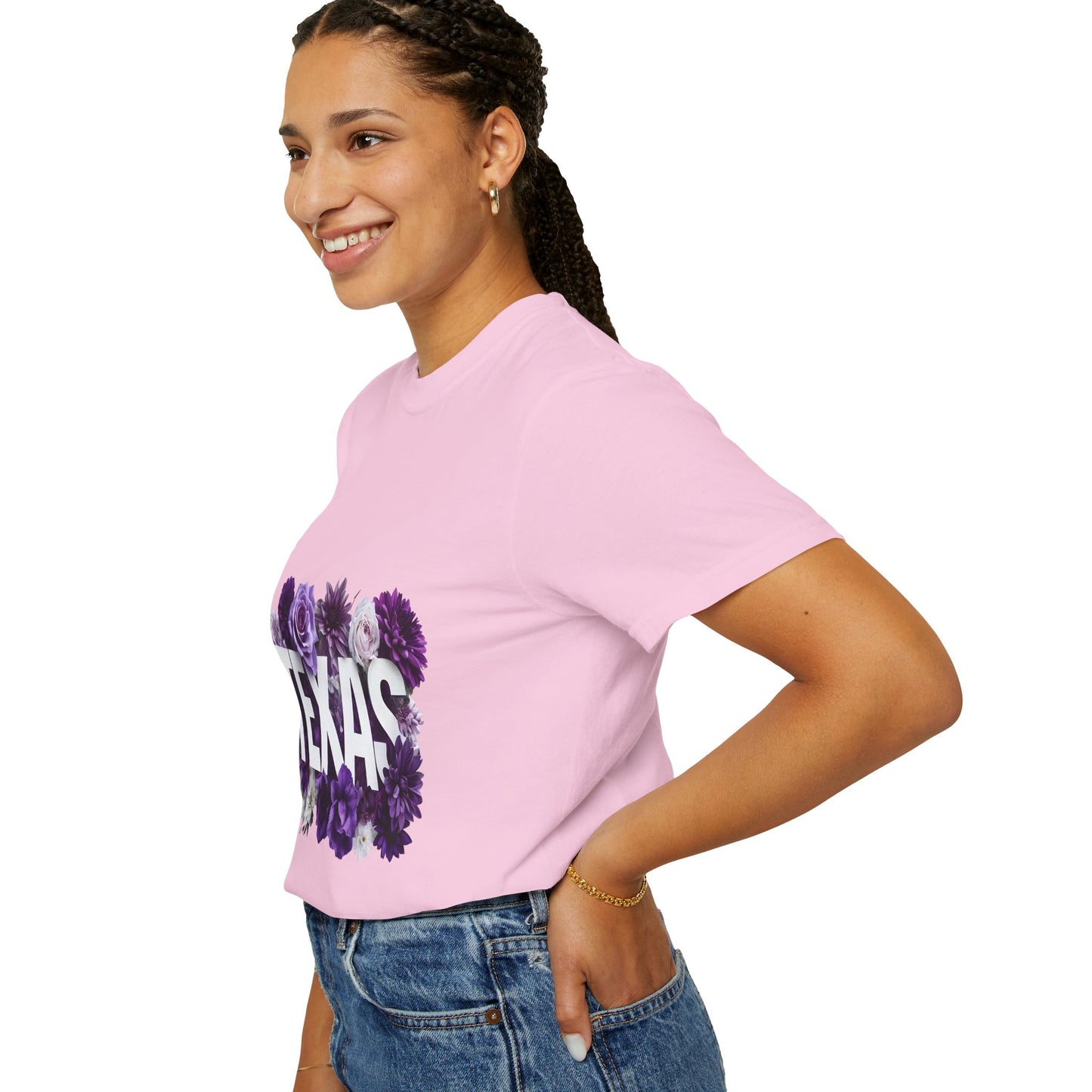 Texas Floral T-Shirt, Unisex Aesthetic Tee, Summer Outfit, Gift for Texan, Casual Style Shirt, Travel Souvenir Shirt