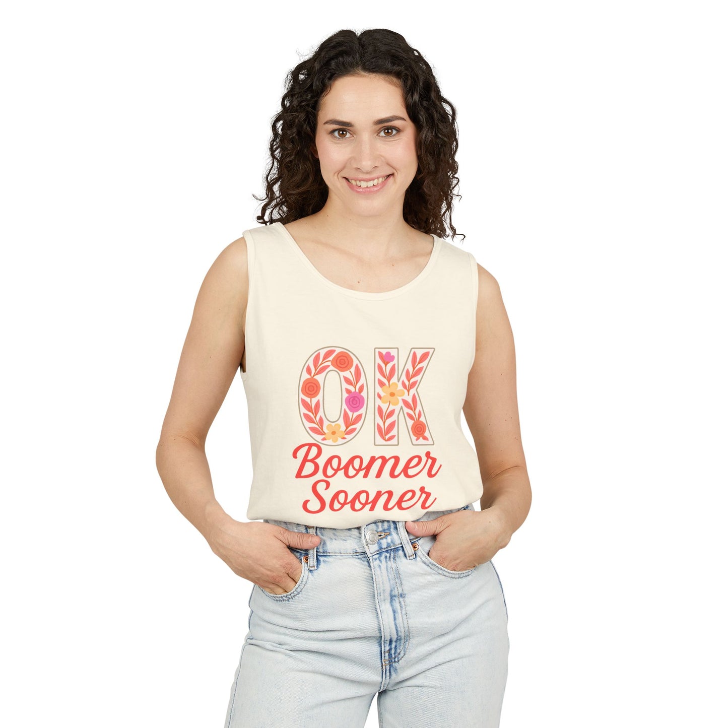 Oklahoma Comfort Colors Tank, Trendy Garment-Dyed Tank Top, OK Boomer Sooner, Casual Summer Wear, Gift for Graduates