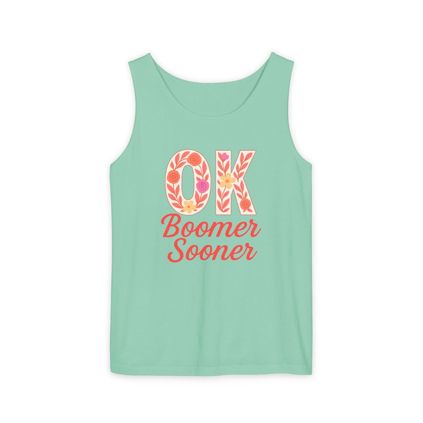 Oklahoma Comfort Colors Tank, Trendy Garment-Dyed Tank Top, OK Boomer Sooner, Casual Summer Wear, Gift for Graduates
