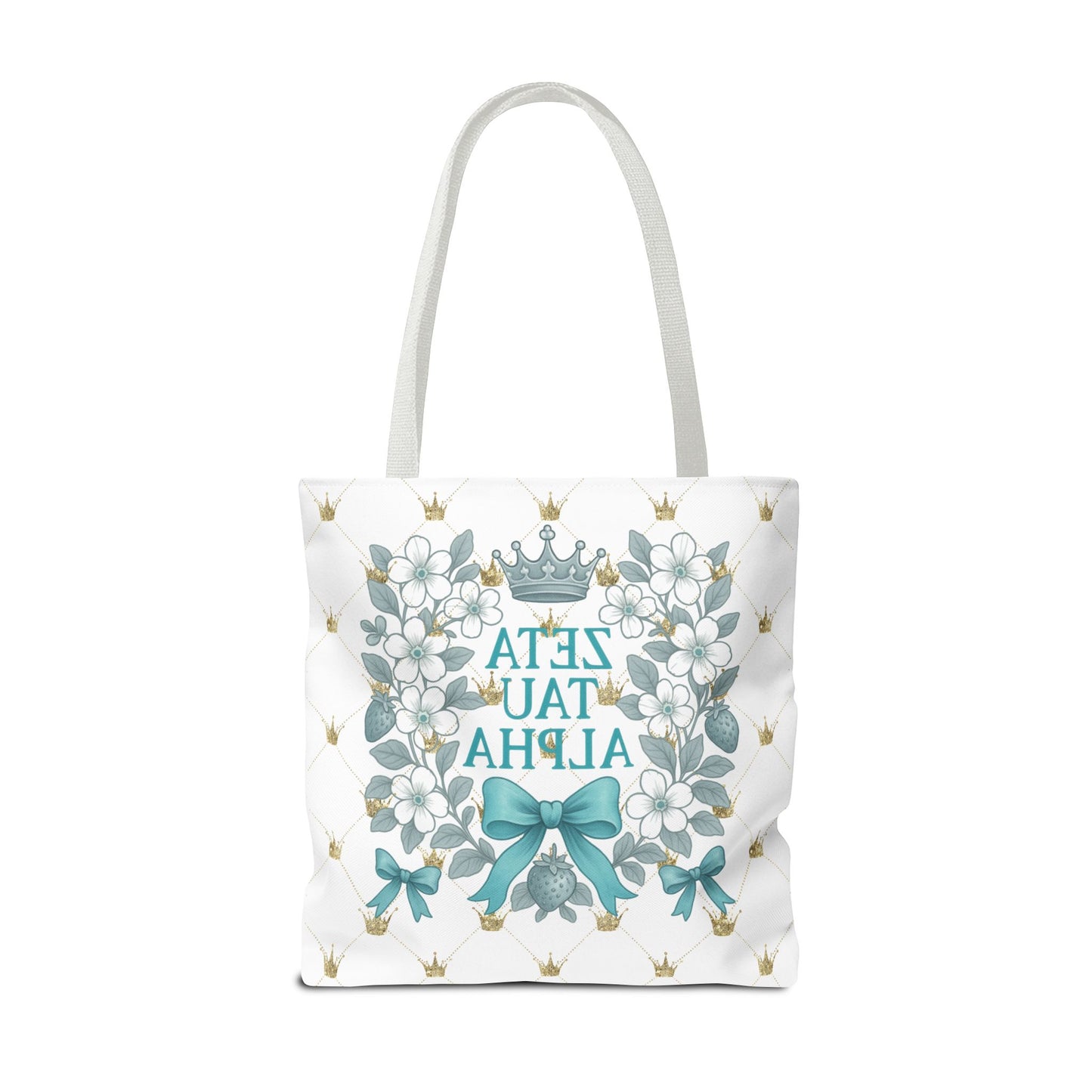 Zeta Tau Alpha Tote Bag | Sorority Bags, Floral Design, Gift for Sisters, Campus Essentials, Personalized Tote