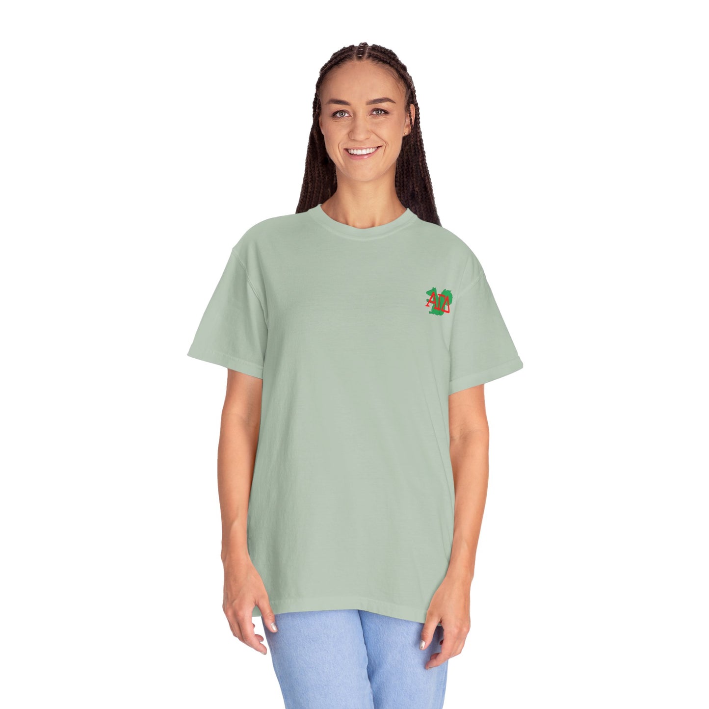 AGD Charming Sorority T-Shirt, Squirrel Design, Unisex Apparel, Perfect Gift, Casual Wear, College Life, Greek Life, Fraternity Events