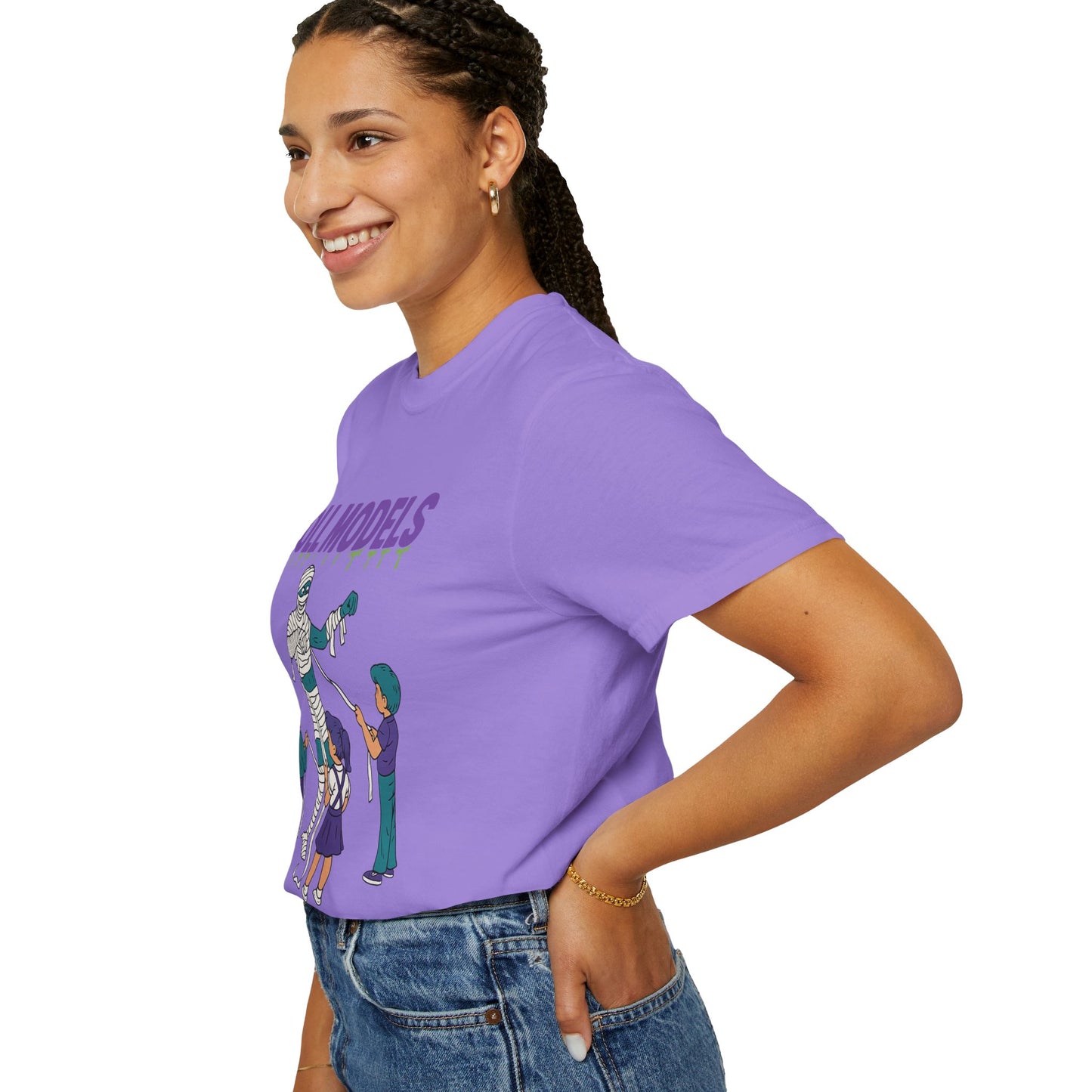 Mummy Roll Models T-Shirt, Cute Halloween Shirt, Kids Costume Tee, Family Fun Outfit, Retro Graphic Top, Vintage Style Tee