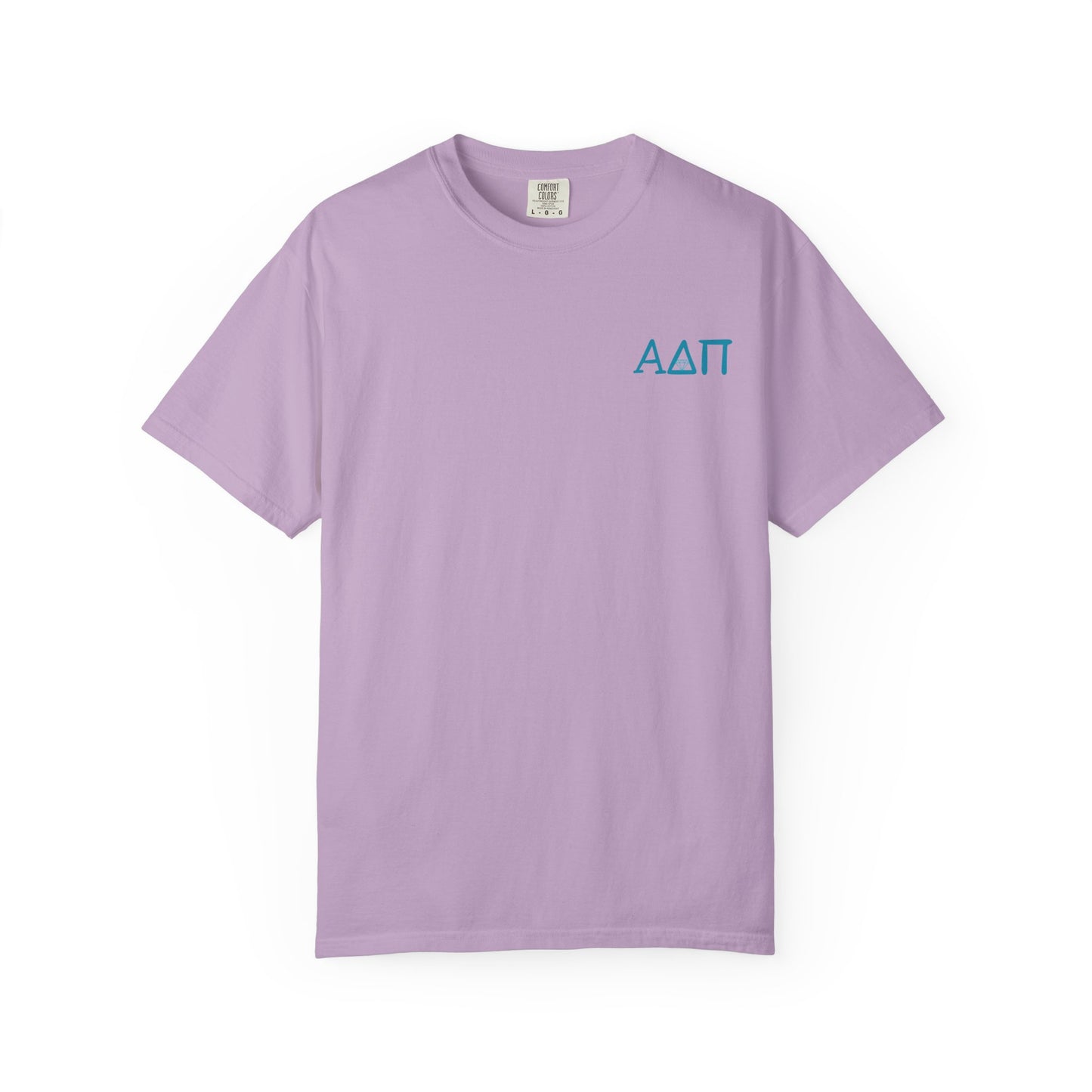 Alpha Delta Pi T-Shirt, Sorority Shirt, College Apparel, Greek Life Gift, Unisex Garment-Dyed Tee