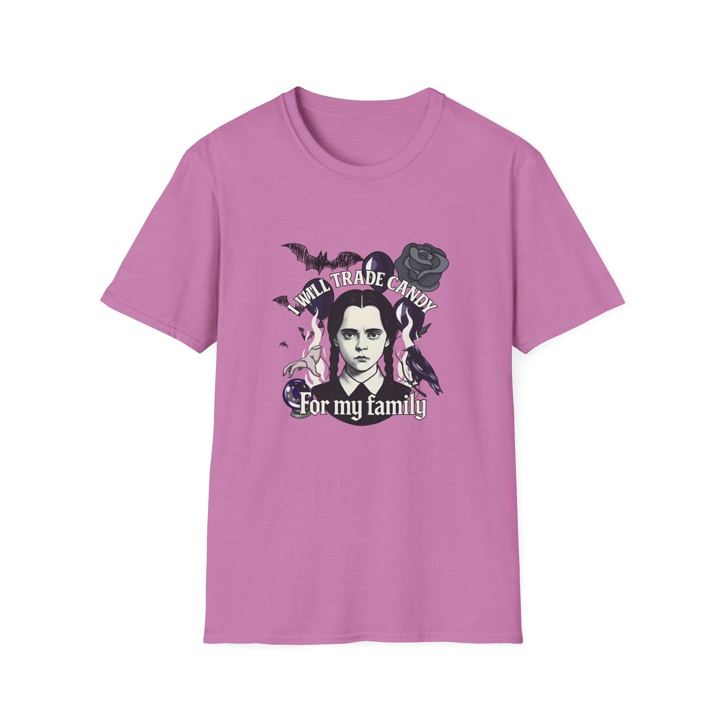 Gothic Family Tribute Unisex Tee - Halloween Dark Aesthetic Apparel