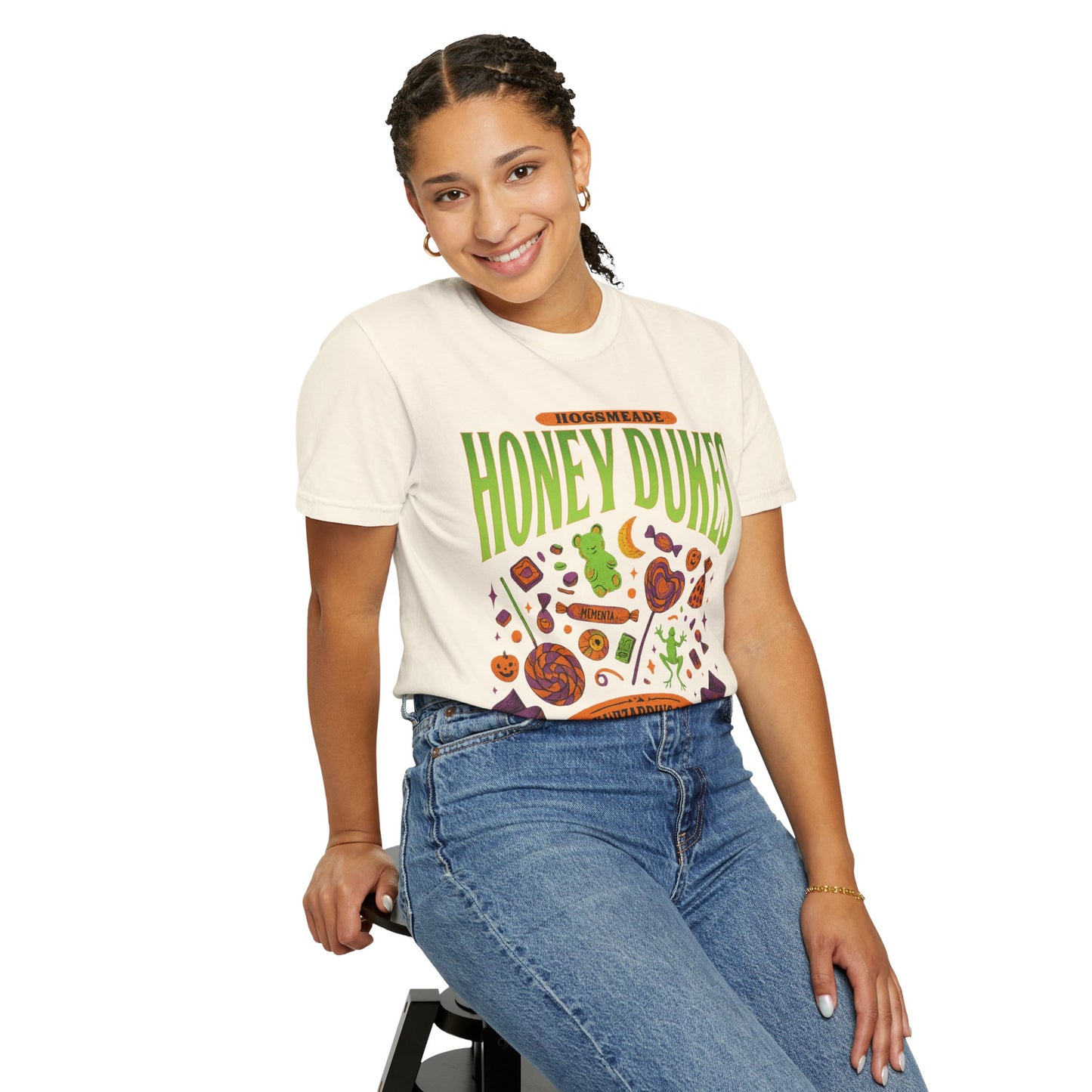 Honey Dukes Wizarding T-Shirt | Unisex Garment-Dyed Tee, Perfect for Fans, Gifts, Celebrations, Cosplay, and Everyday Wear