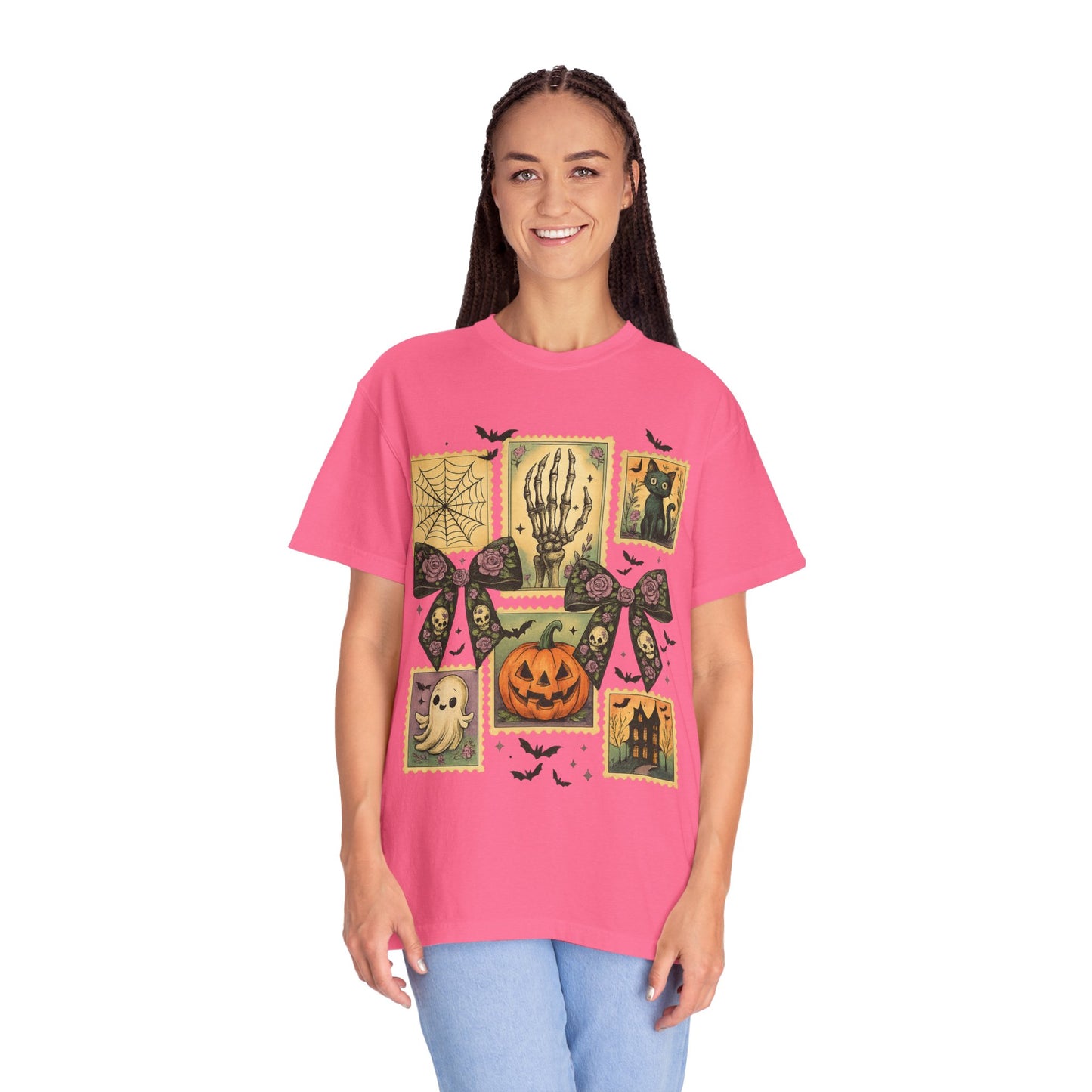 Halloween-Themed Unisex T-Shirt - Spooky Vibes for Fall Celebrations, Ghost Lovers Gift, Costume Party Essential, Cozy Autumn Tee