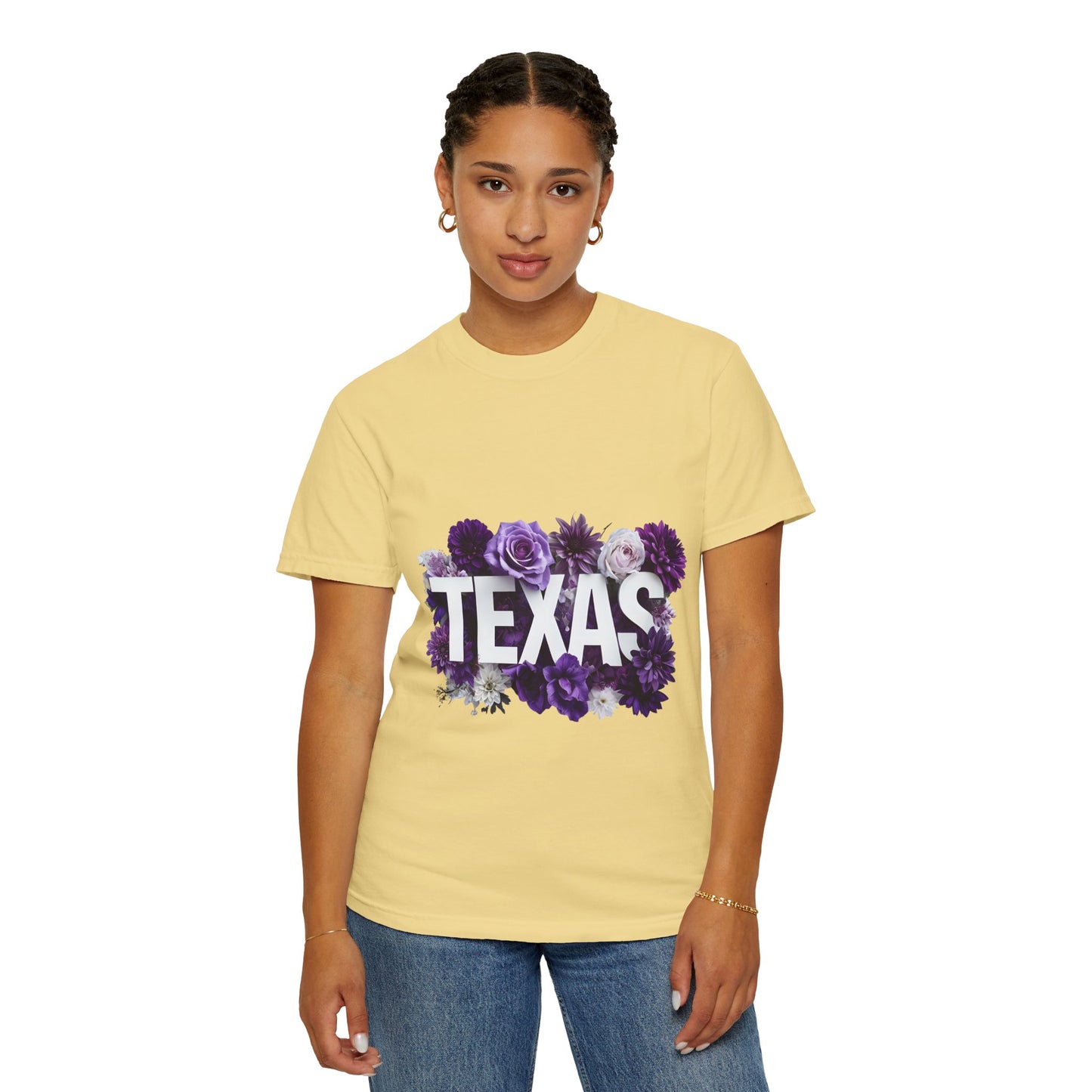 Texas Floral T-Shirt, Unisex Aesthetic Tee, Summer Outfit, Gift for Texan, Casual Style Shirt, Travel Souvenir Shirt