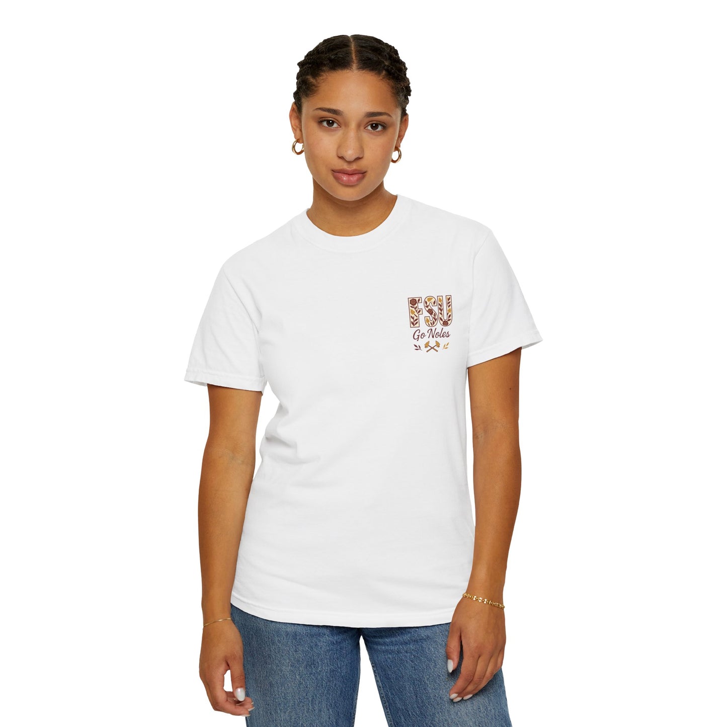Tomahawk Nation T-Shirt, Unisex College Football Tees, Garment-Dyed Fan Apparel, Go Noles Spirit Wear, Game Day Outfit