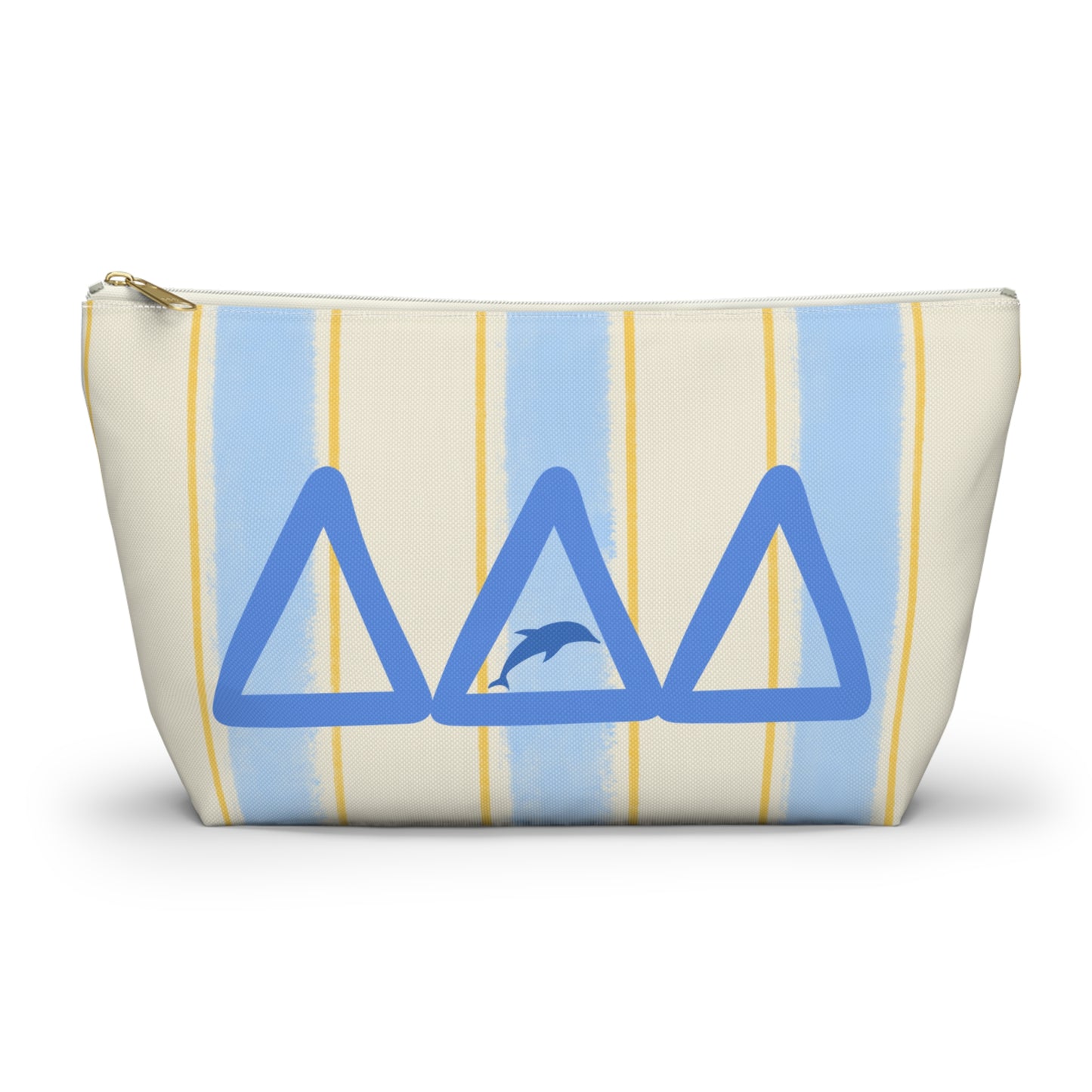 DDD Chic Dolphin Print Accessory Pouch, Cosmetic Bag, Travel Organizer, Beach Essentials, Summer Vibes, Gift for Her