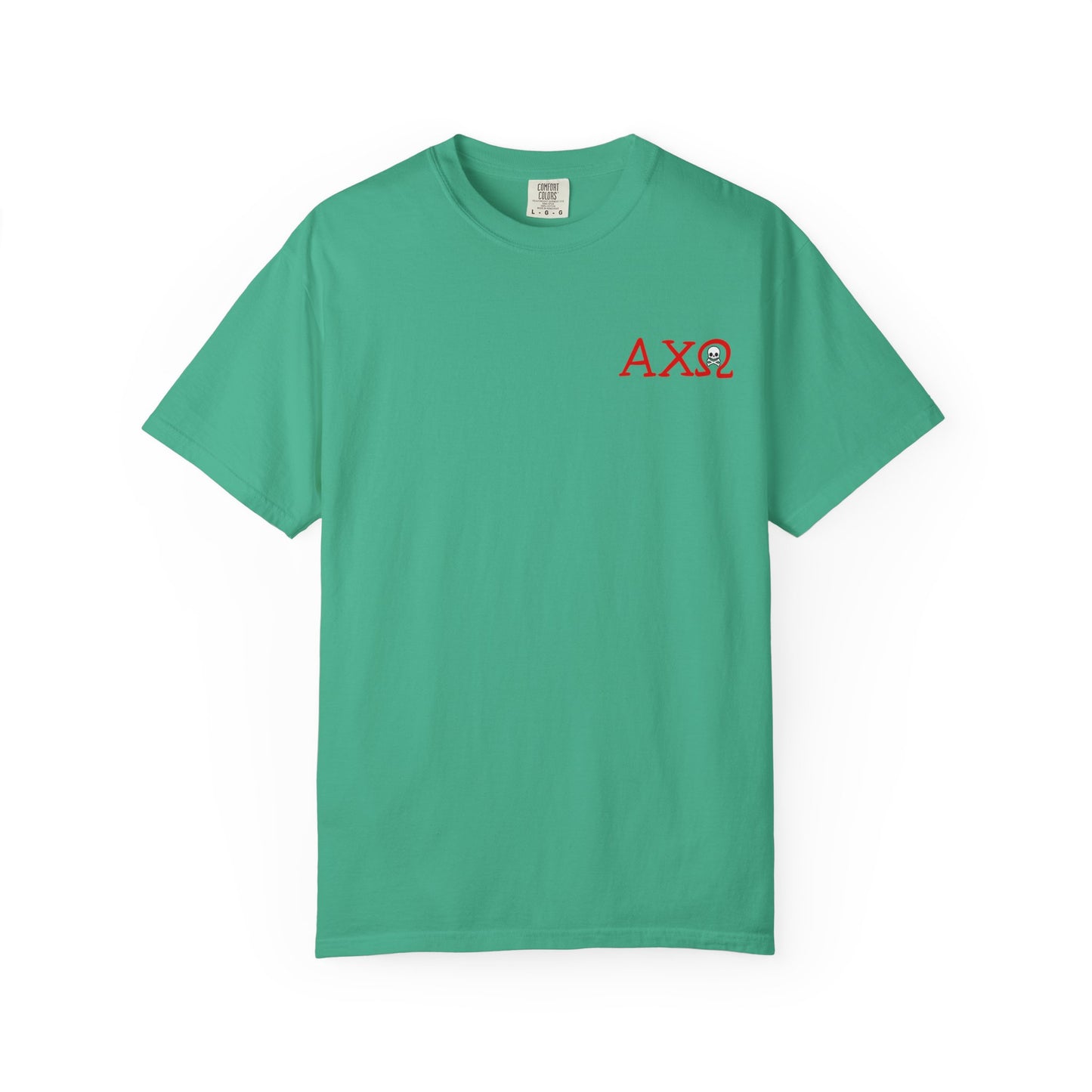 Alpha Chi Omega Garment-Dyed T-shirt, Unisex College Apparel, Sorority Shirt, Graduation Gift, Vintage Style Tee