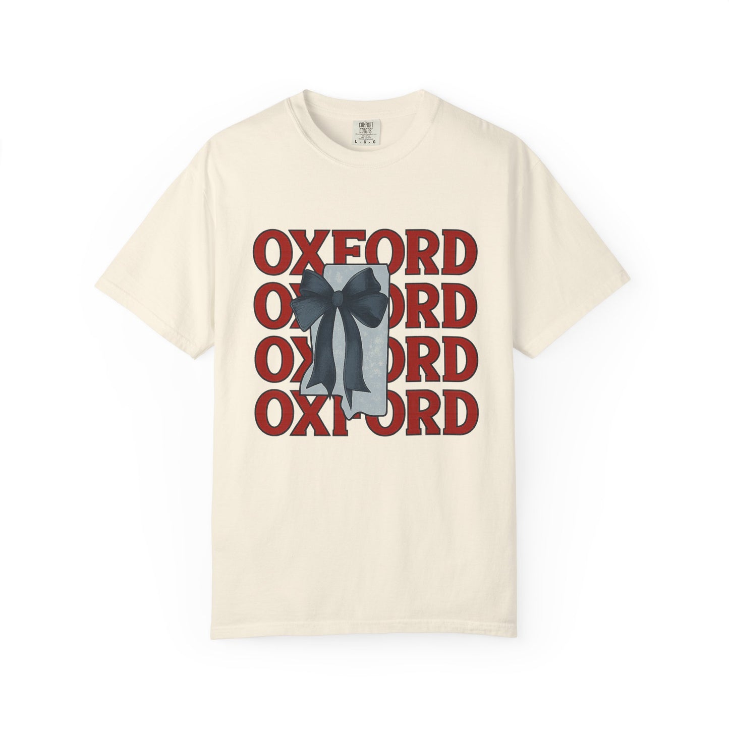 Oxford Bow Graphic Tee, Casual Unisex T-shirt, Gift for Students, College Apparel, Trendy Fashion Top, Birthday Gift