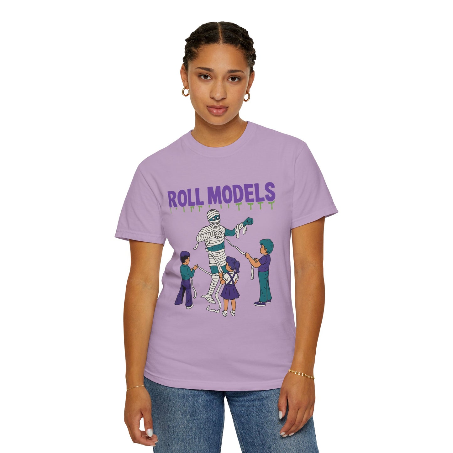 Mummy Roll Models T-Shirt, Cute Halloween Shirt, Kids Costume Tee, Family Fun Outfit, Retro Graphic Top, Vintage Style Tee