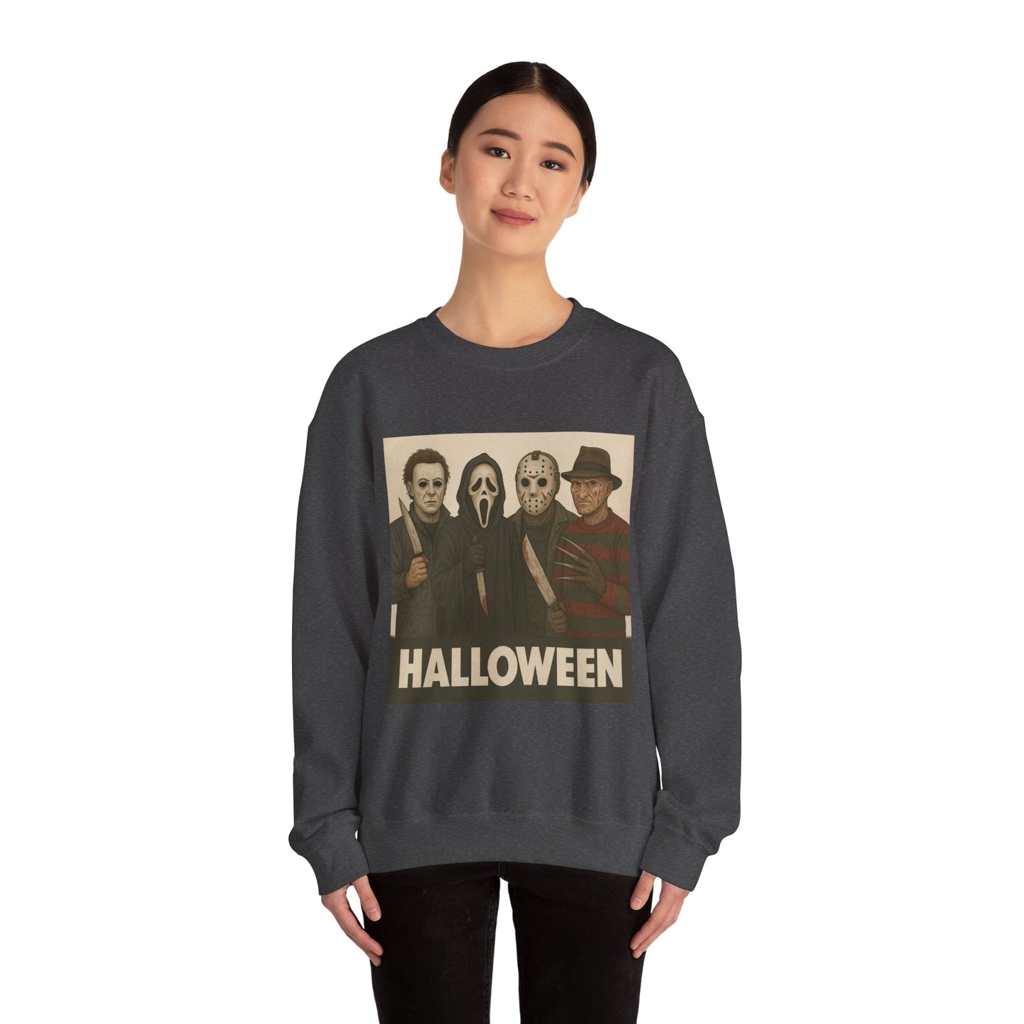 Spooky Movie Crewneck Sweatshirt - Halloween Horror Apparel