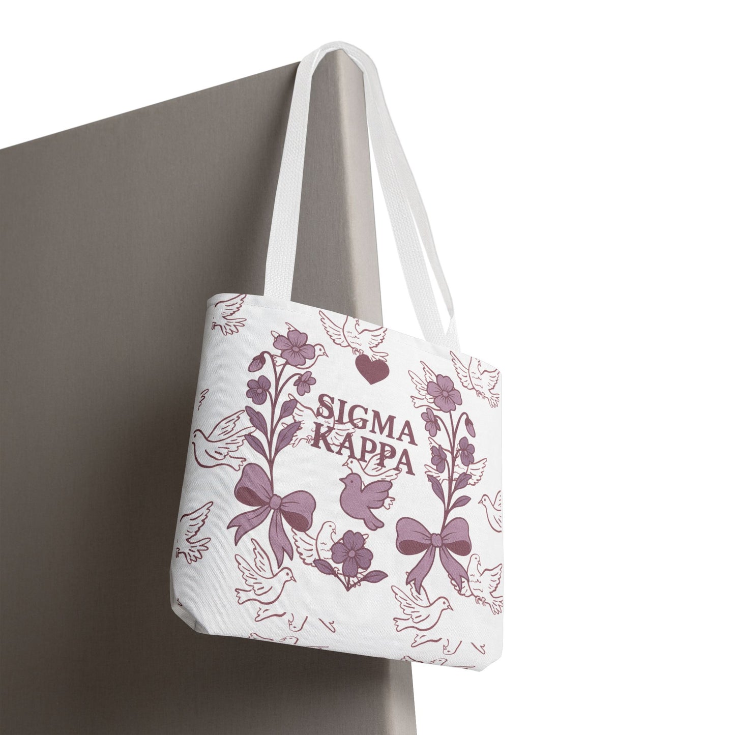 Sigma Kappa Floral Tote Bag | Sorority Gift, Eco-Friendly Carry-All, College Accessory, Stylish Shopping Bag, Chic Beach Tote