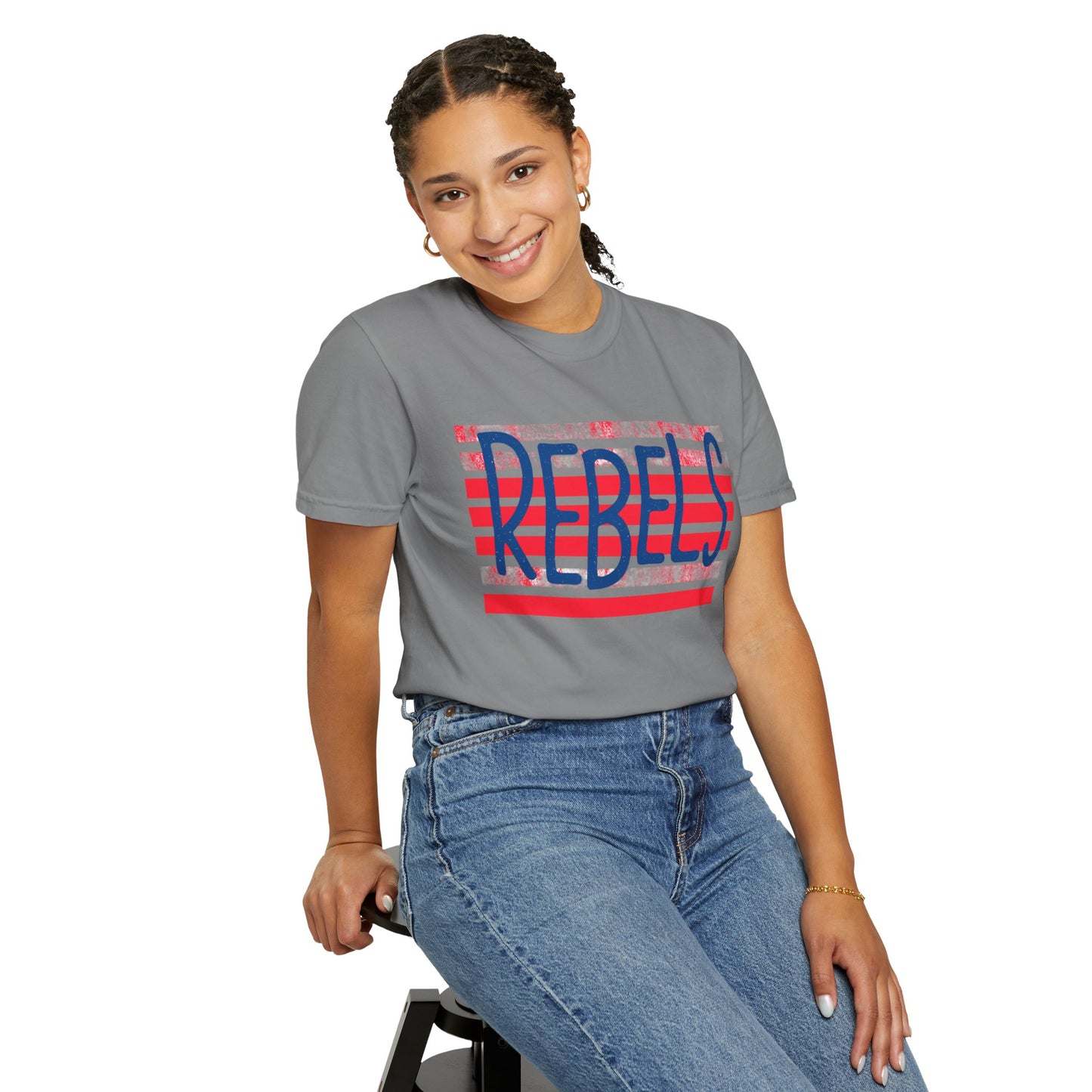 Rebels T-Shirt, Vintage Style Tee, Unisex Graphic Shirt, Summer Fashion, Independence Day Apparel, Football Game Day, Hotty Toddy