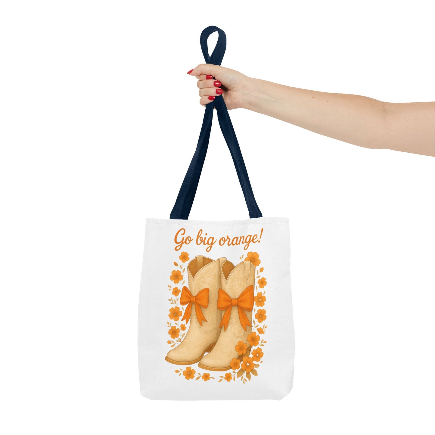Tennessee Game Day, Floral Tote Bag, Coquette Bow Boot Design, Go Vols, Knoxville Tennessee, Alumni Gift, Rocky Top, Graduation Gift