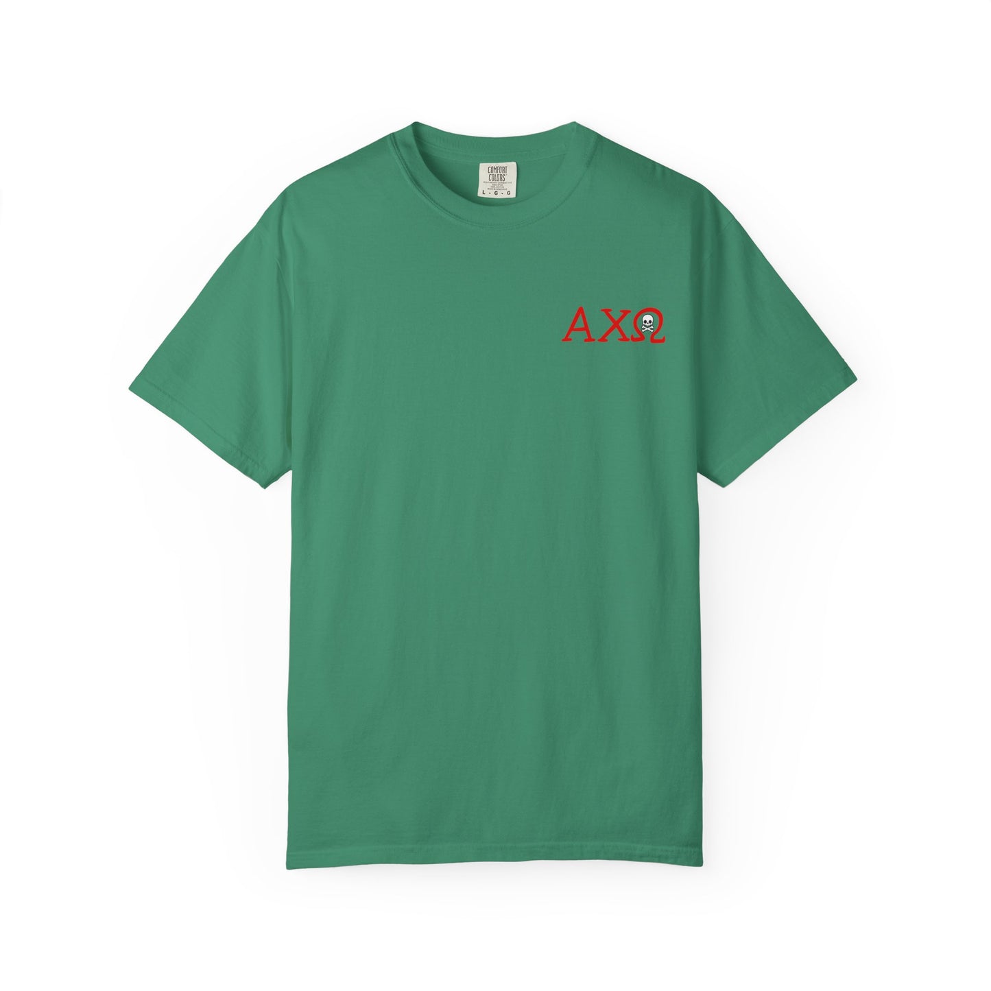 Alpha Chi Omega Garment-Dyed T-shirt, Unisex College Apparel, Sorority Shirt, Graduation Gift, Vintage Style Tee