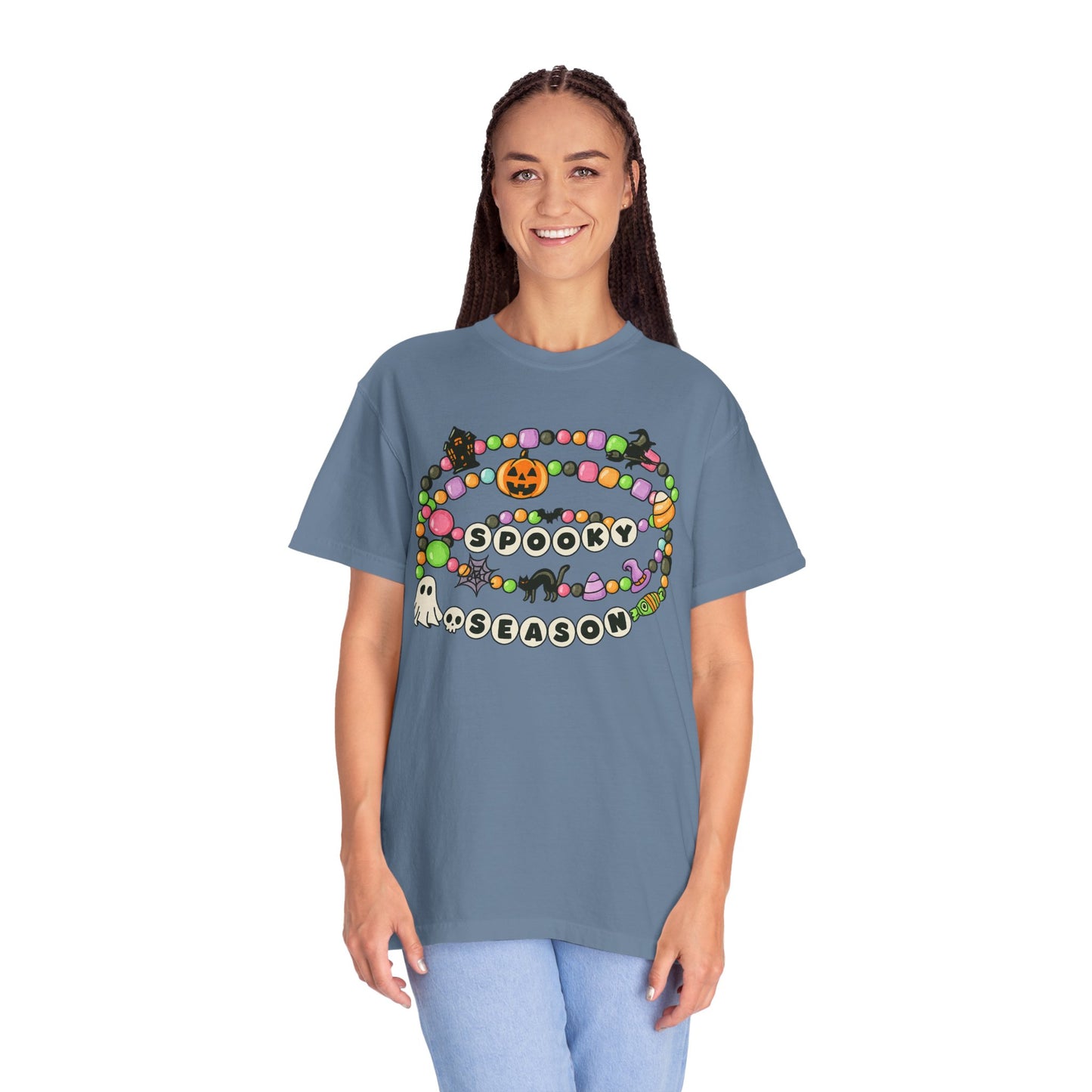 Spooky Season Friendship Bracelet T-shirt | Halloween Fun, Unisex Tee