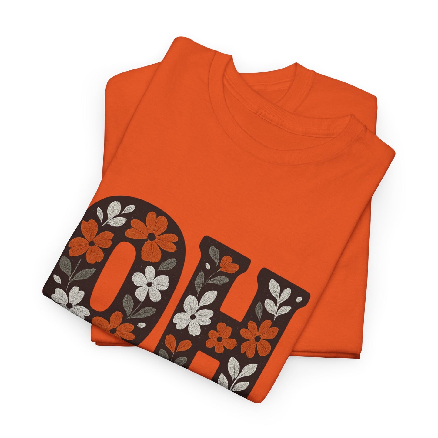Bengals Floral Tee - Unisex Heavy Cotton