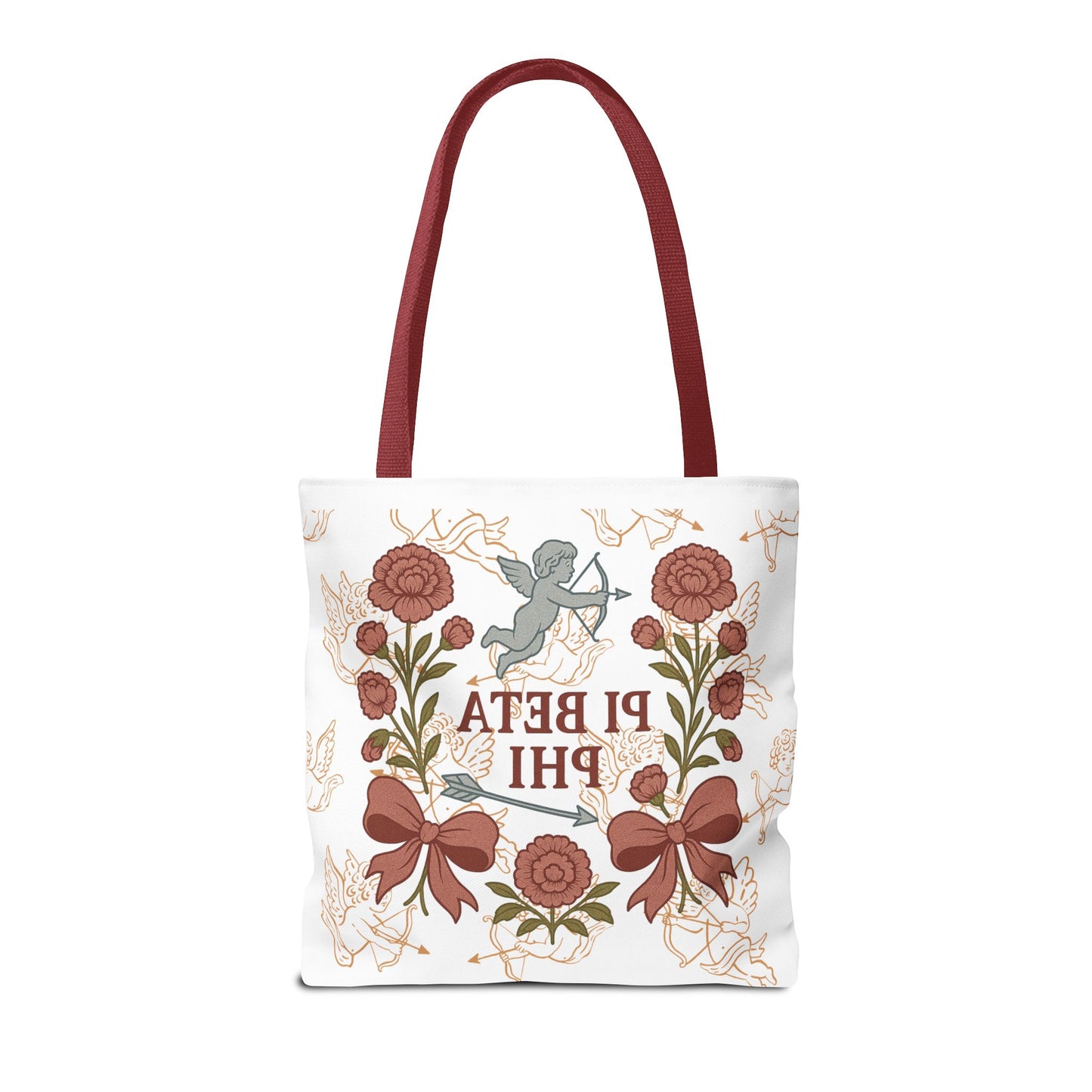 Floral Pi Phi Sorority Tote Bag