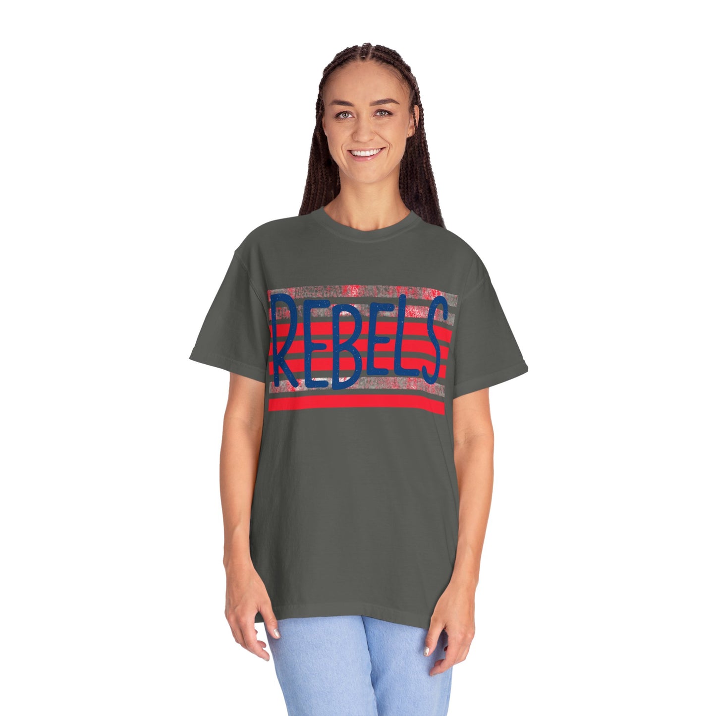 Rebels T-Shirt, Vintage Style Tee, Unisex Graphic Shirt, Summer Fashion, Independence Day Apparel, Football Game Day, Hotty Toddy