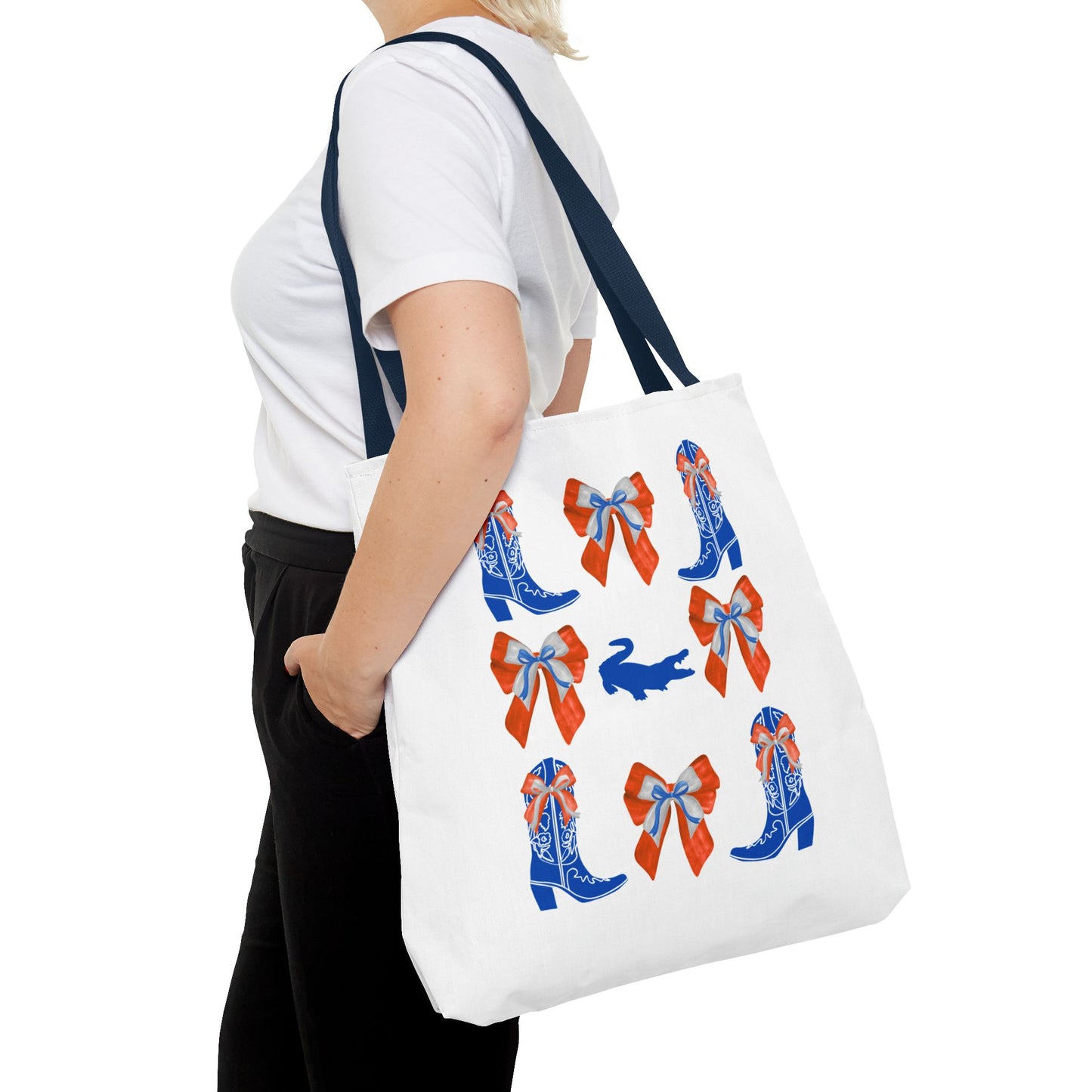 FL gators game day tote bag, UF fan gift, UF alumni, graduation gift, college student gift, chomp! chomp!, florida fan gift, florida game day, go gators
