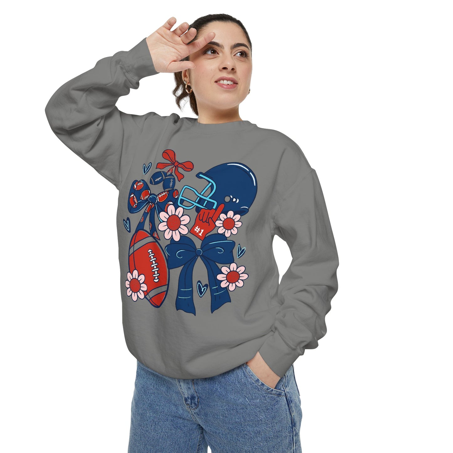 Football Game Day Unisex Sweatshirt - Comfort Colors
