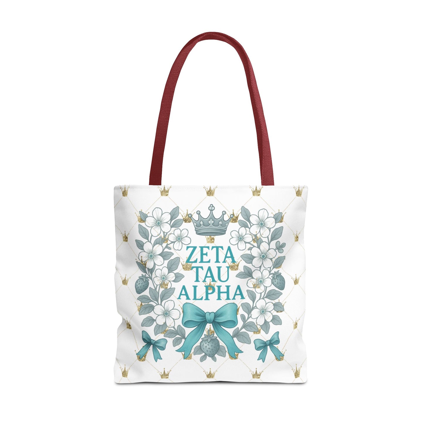 Zeta Tau Alpha Tote Bag | Sorority Bags, Floral Design, Gift for Sisters, Campus Essentials, Personalized Tote