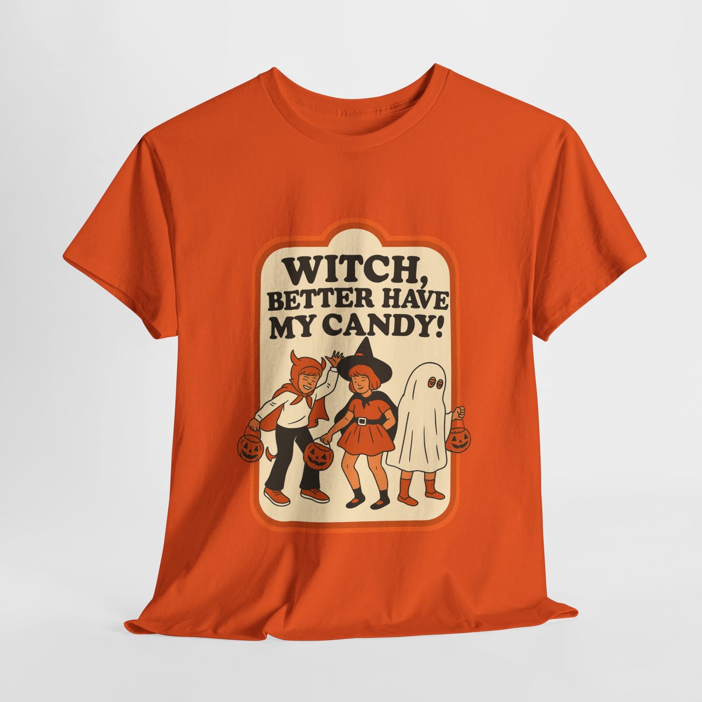 Halloween Witch Candy Tee - Unisex Cotton Shirt