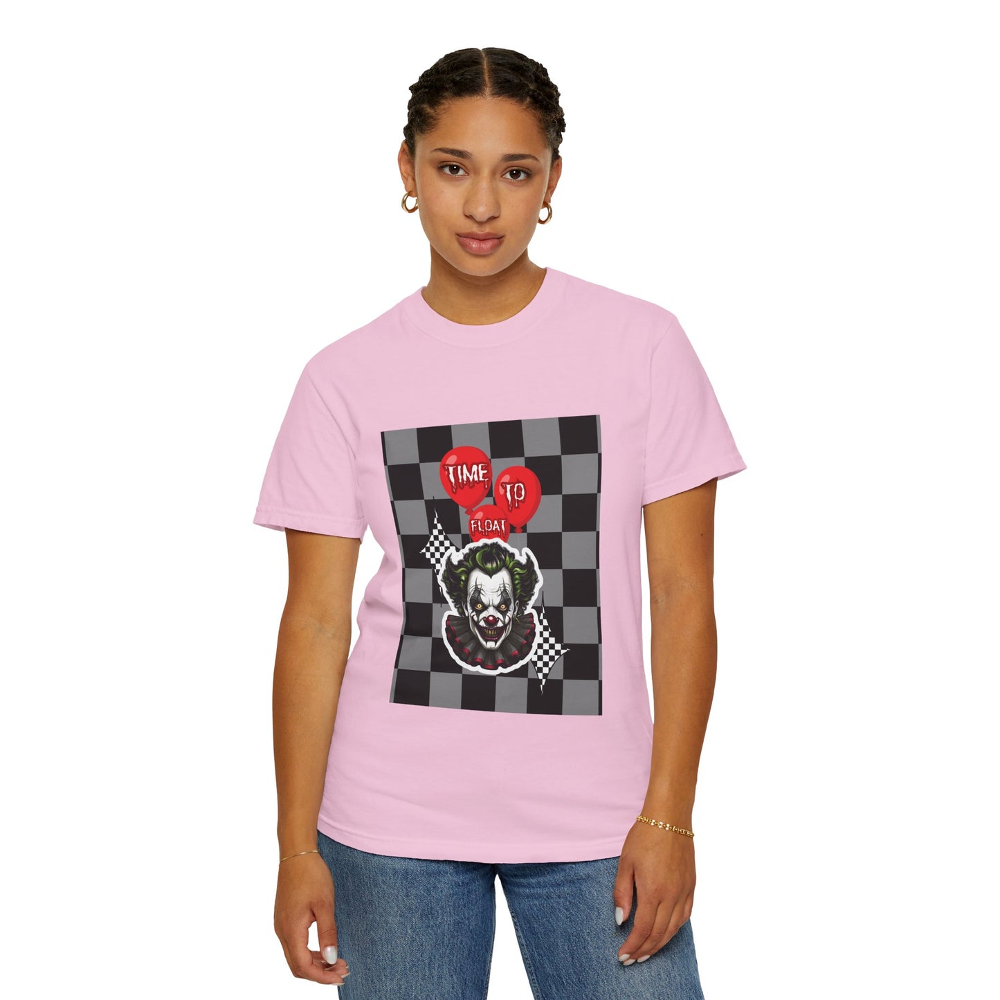 Creepy Clown Graphic T-Shirt, Halloween Costume Tee, Unisex Horror Shirt, Fun Gift for Fans, Graphic Novelty Wear, Casual Outfit