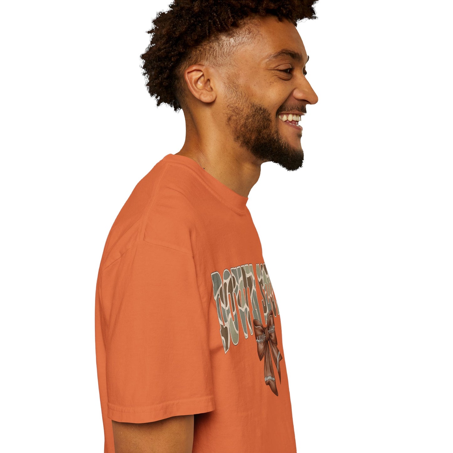 Camo Bow Graphic Tee - Trendy Apparel for Casual Outings and Birthdays
