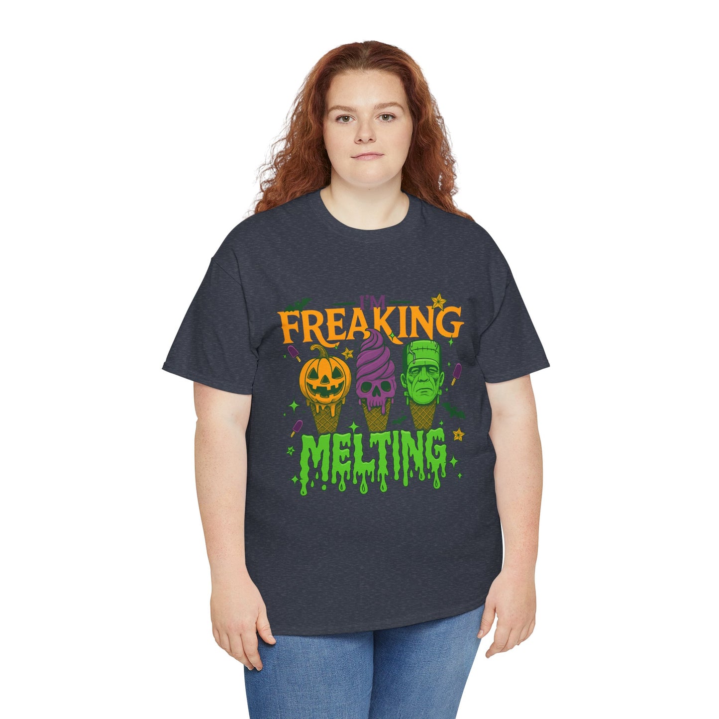Halloween Unisex Heavy Cotton Tee, Fun Fall Shirt, Halloween Costume Top, Spooky Party Tee, Trick or Treat Apparel