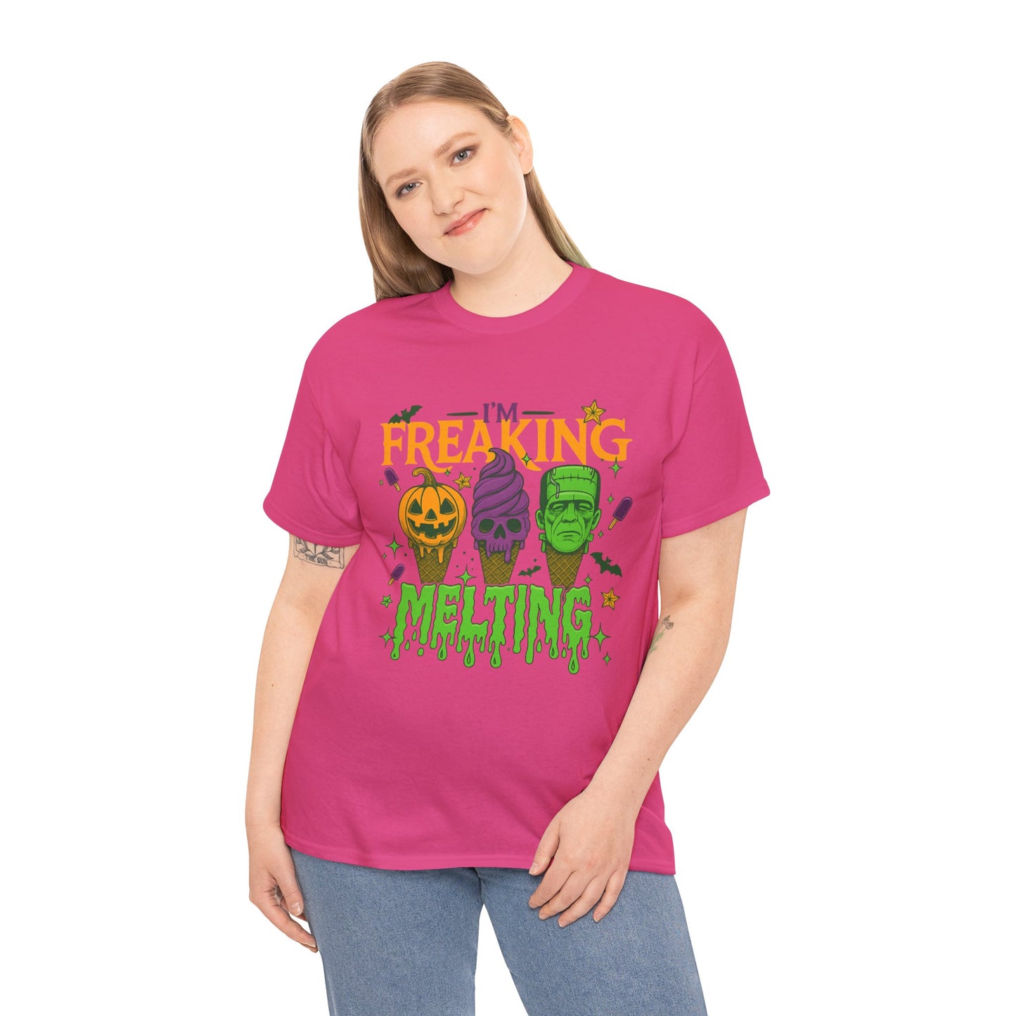 Halloween Unisex Heavy Cotton Tee, Fun Fall Shirt, Halloween Costume Top, Spooky Party Tee, Trick or Treat Apparel