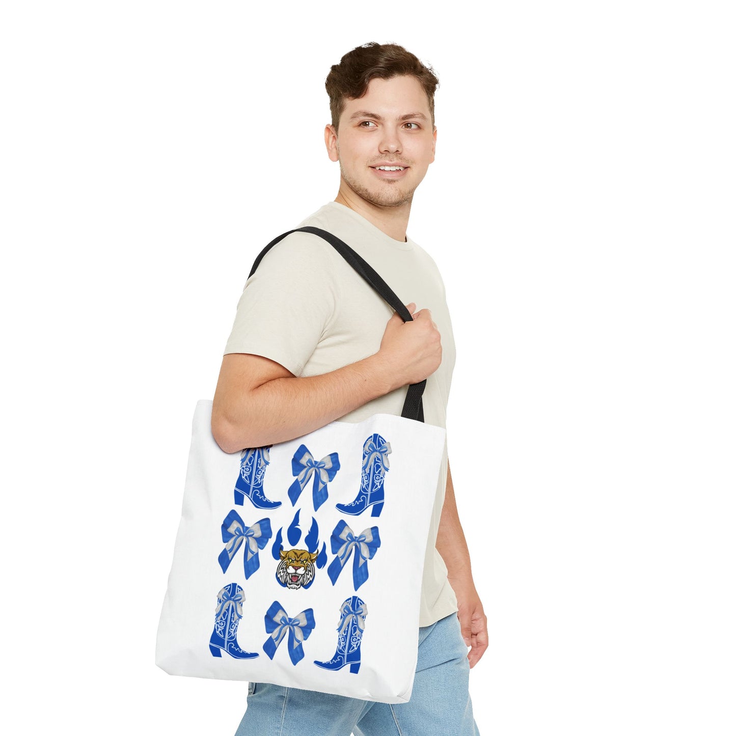 KY wildcats Stylish Blue Cowboy Boots Tote Bag, Kentucky Wildcats Fan, Kentucky Game Day, UK Wildcats, Kentucky Alumni, Graduation Gift, Lexington KY Gift