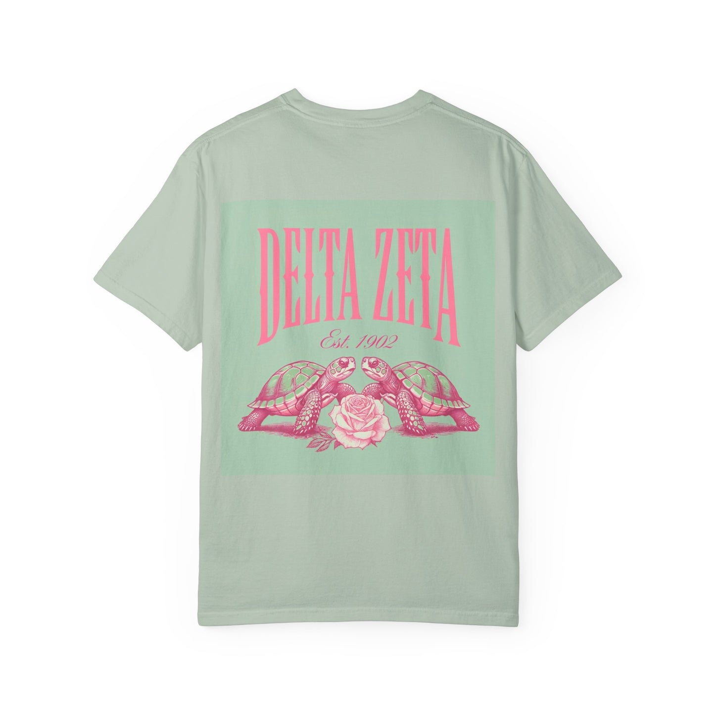 Delta Zeta Unisex T-Shirt, Sorority Shirt, Garment-Dyed Tee, Cute College Top, Sisterhood Apparel, Gift for Sorority Sisters