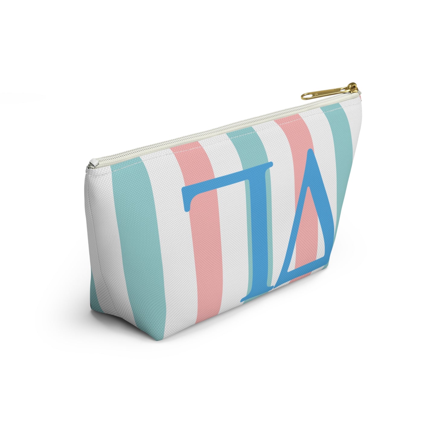 DG Greek Letter Accessory Pouch, Makeup Bag, Travel Toiletry Organizer, Personalized Gift, Sorority Essentials, Deltas, Greek Life