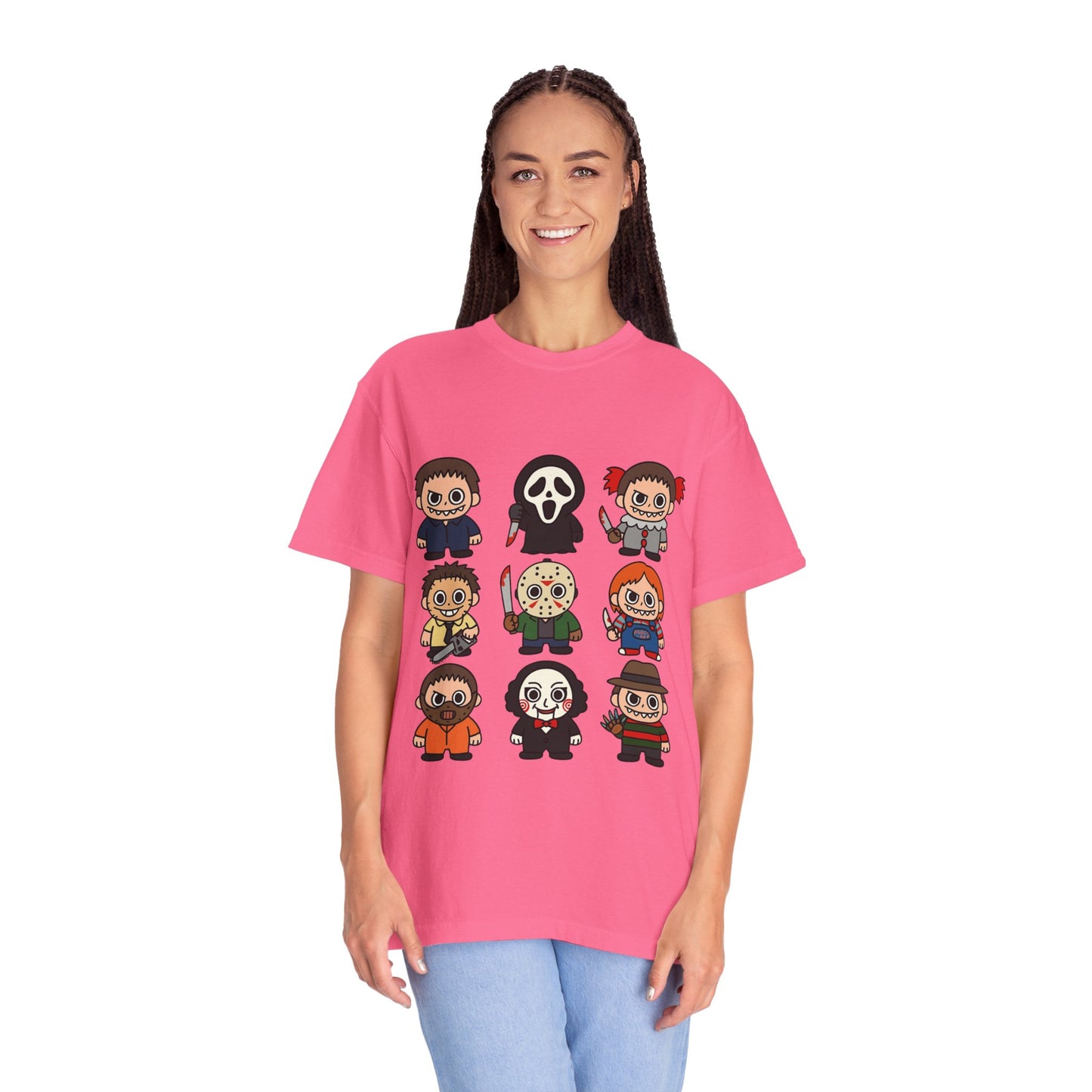 Pop Culture Horror Character T-Shirt, Unisex Tee, Halloween Tee, Horror Movie Merch, Funny Graphic Shirt, Gift for Horror Fans